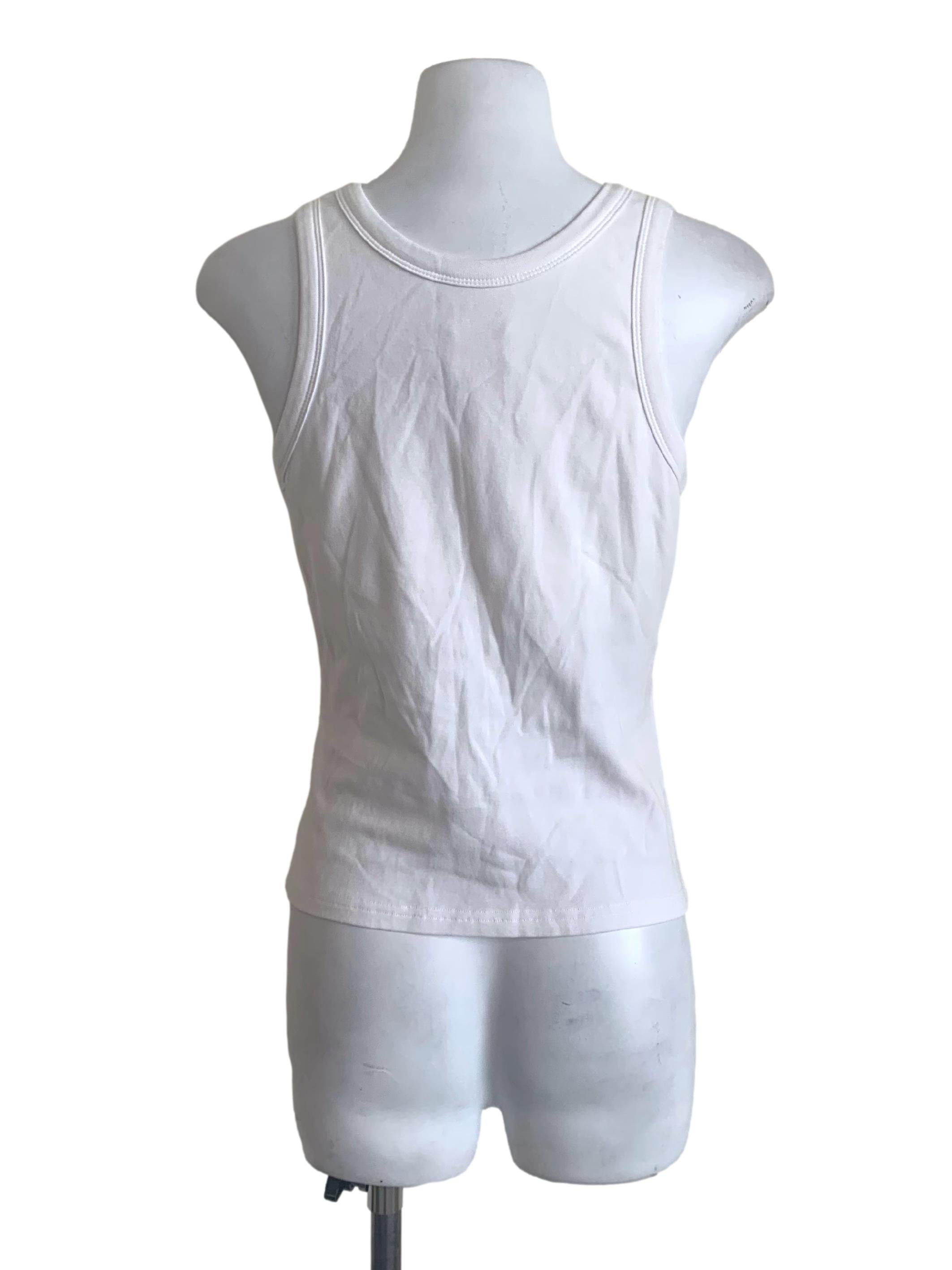 Cotton White Tank Top TCL