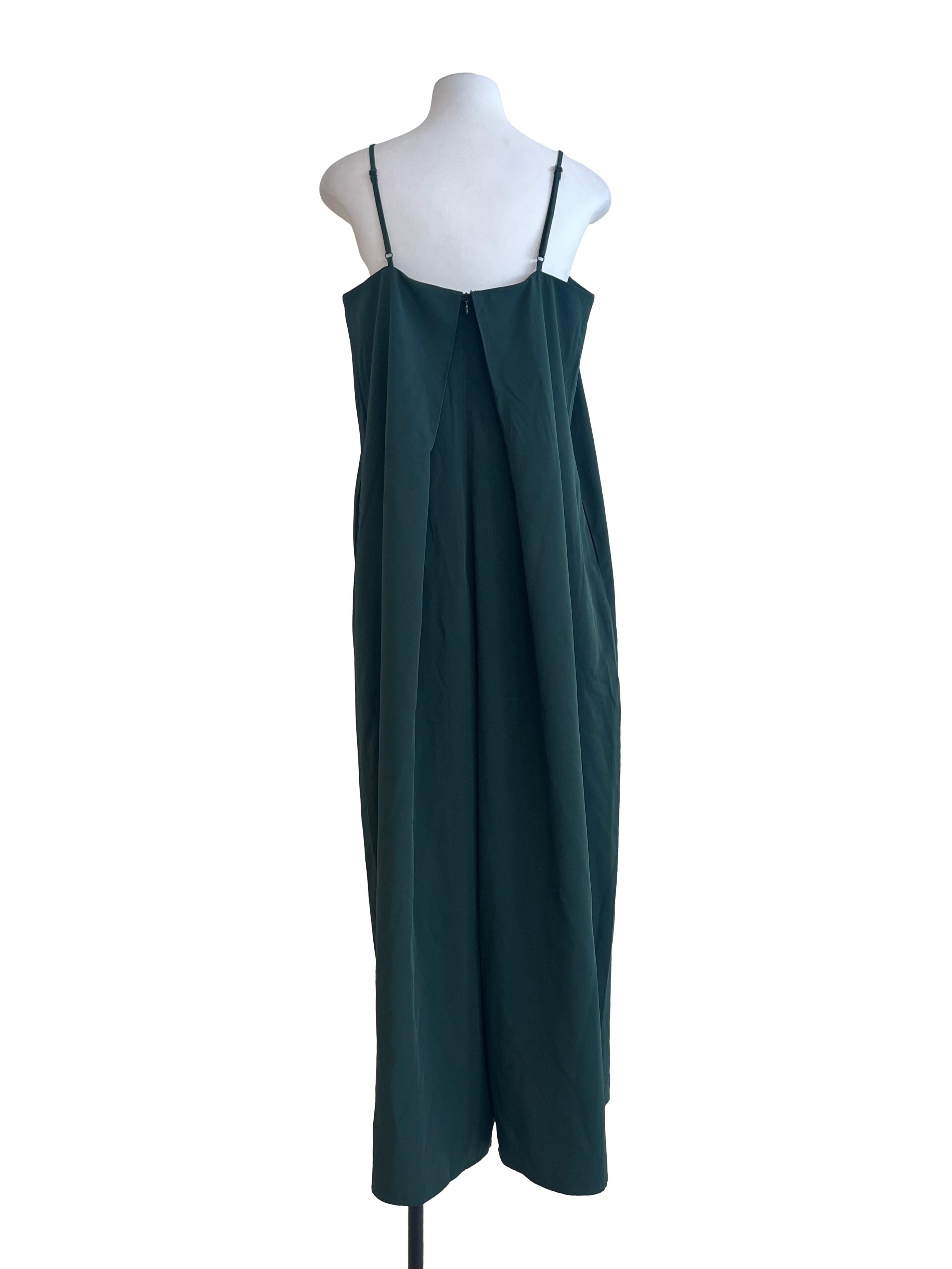 Emerald Green Spaghetti Strap Jumpsuit