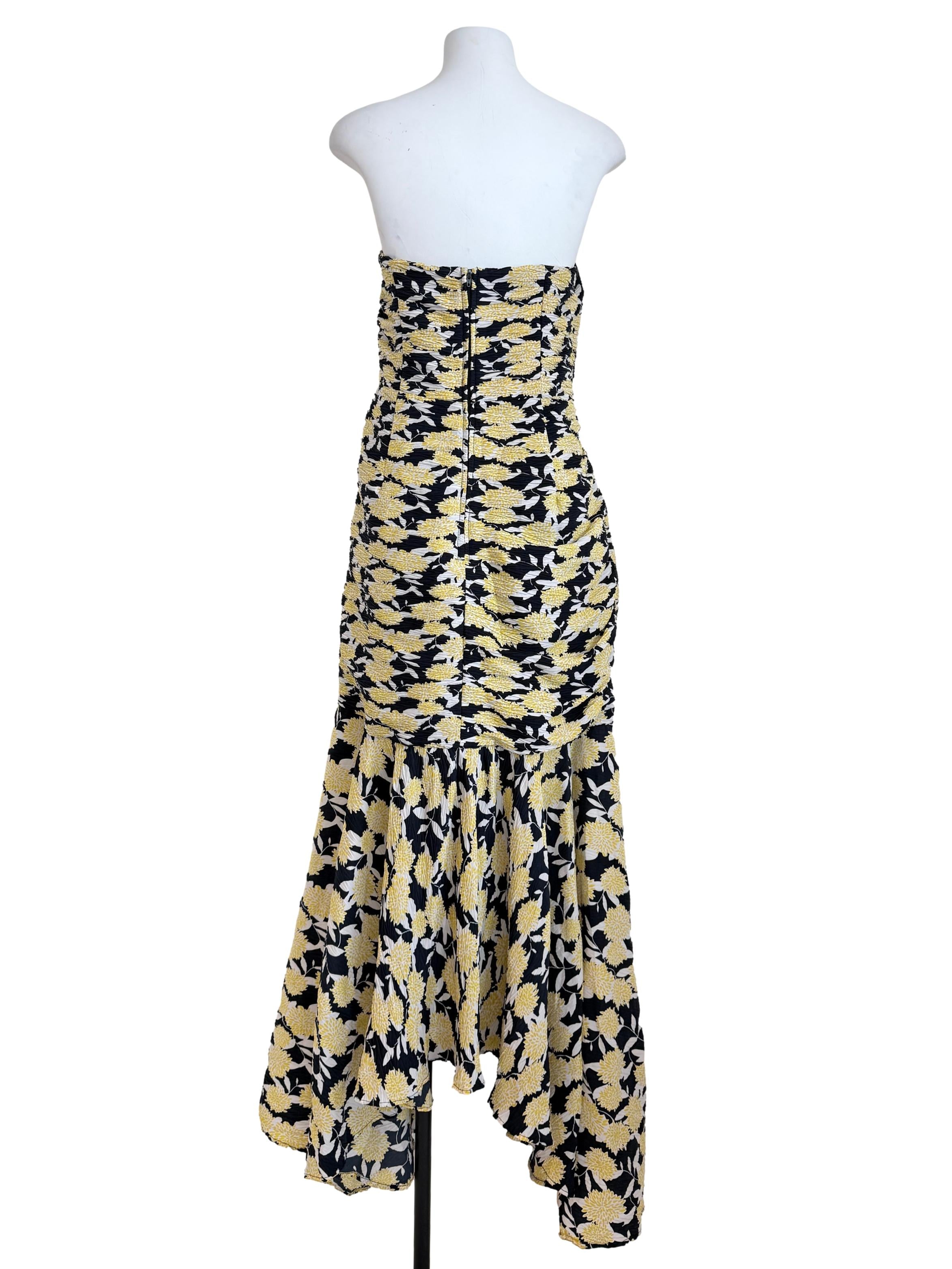Butter Yellow Strapless Dress