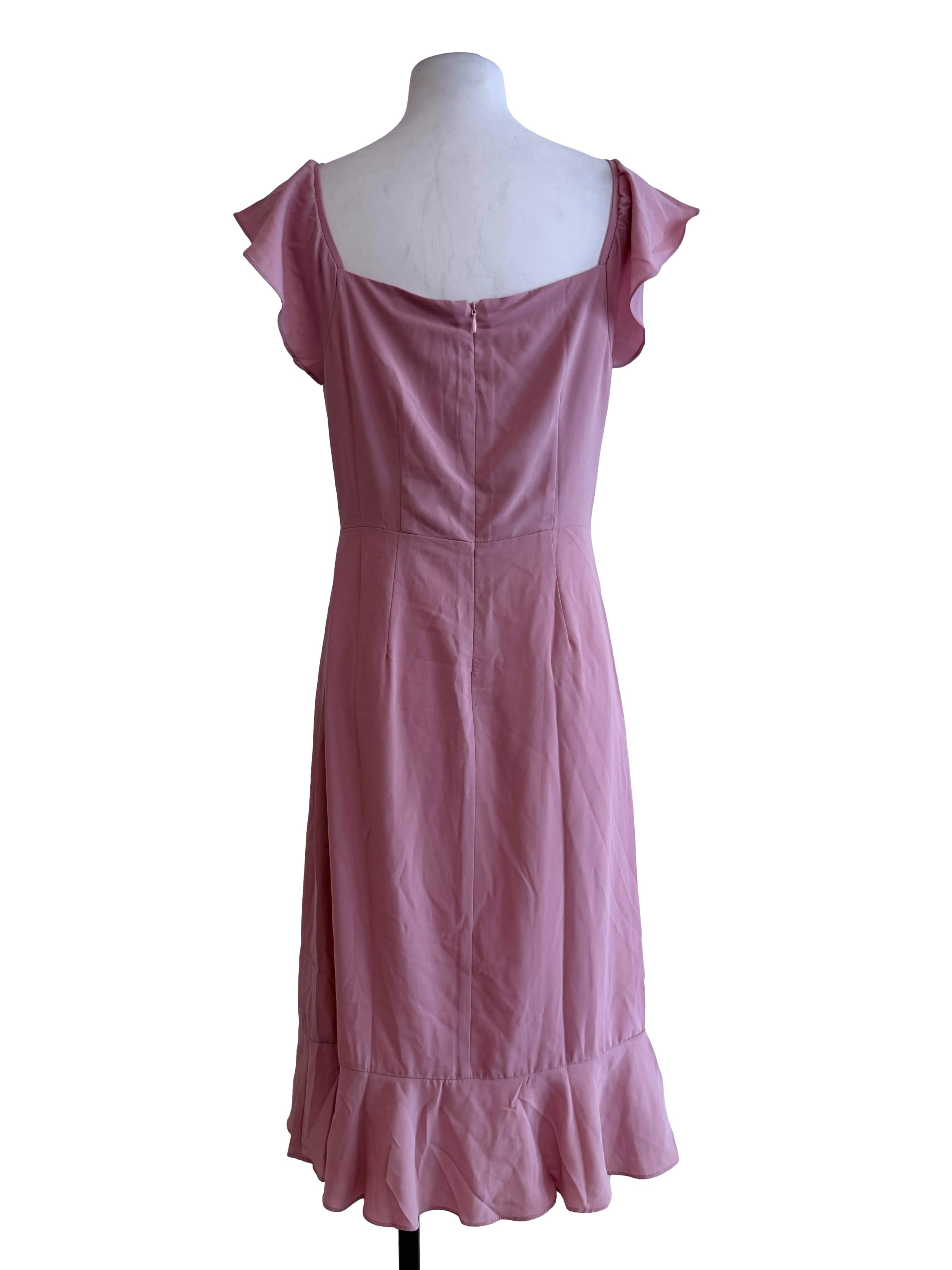Rose Pink A Line Dress