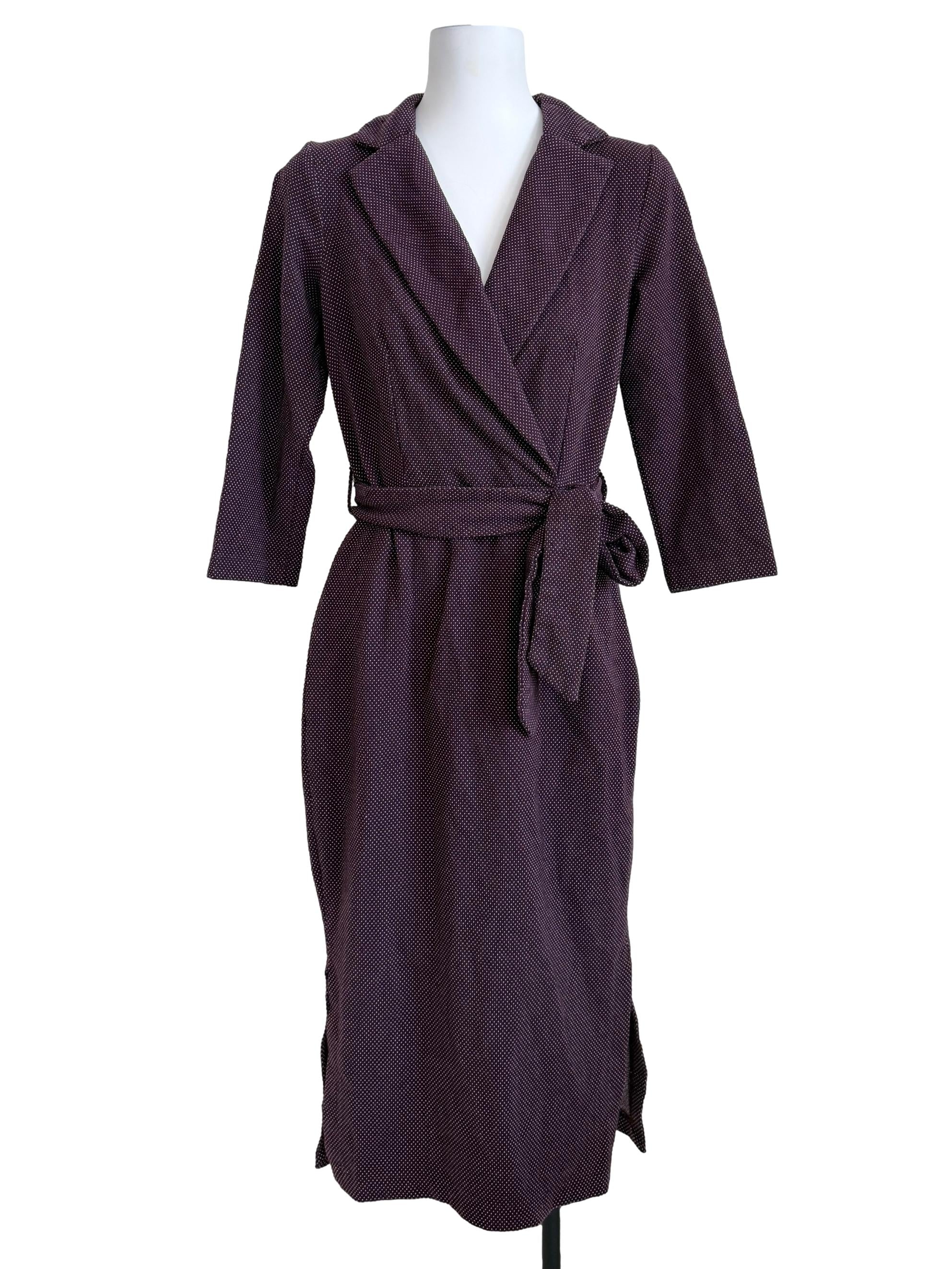Plum Purple Wrap Dress