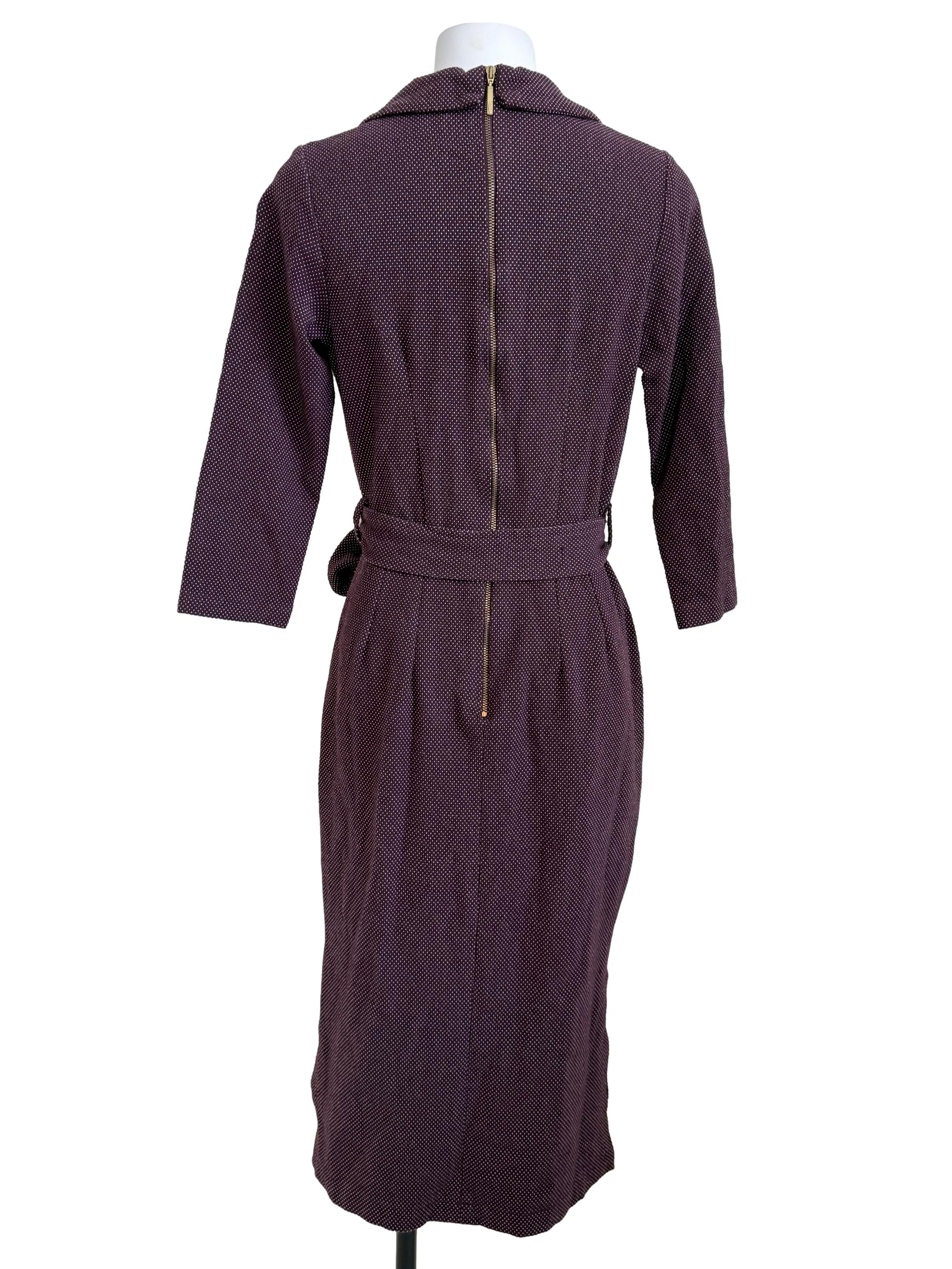 Plum Purple Wrap Dress