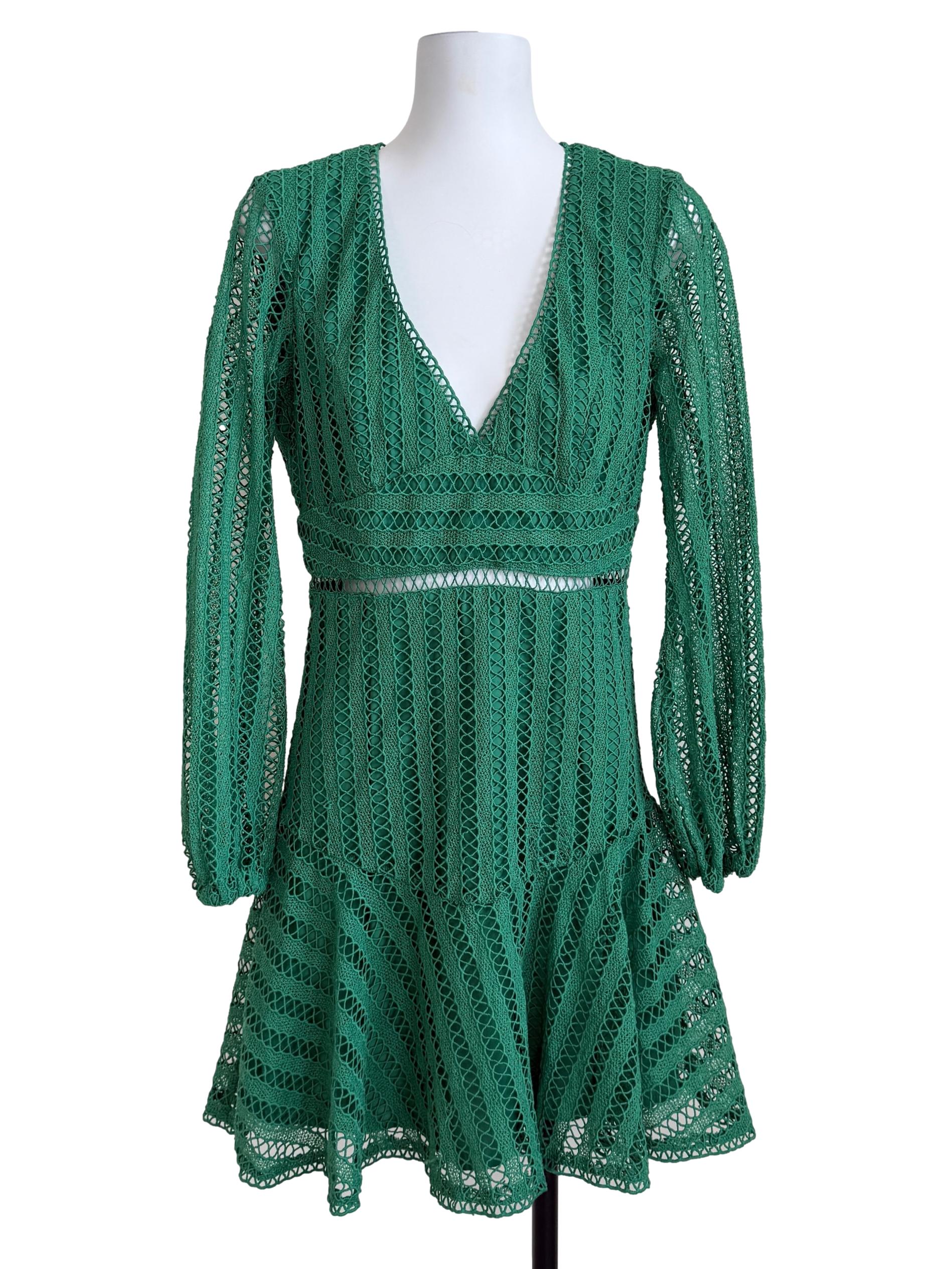 Shamrock Green Drop Waist Dress