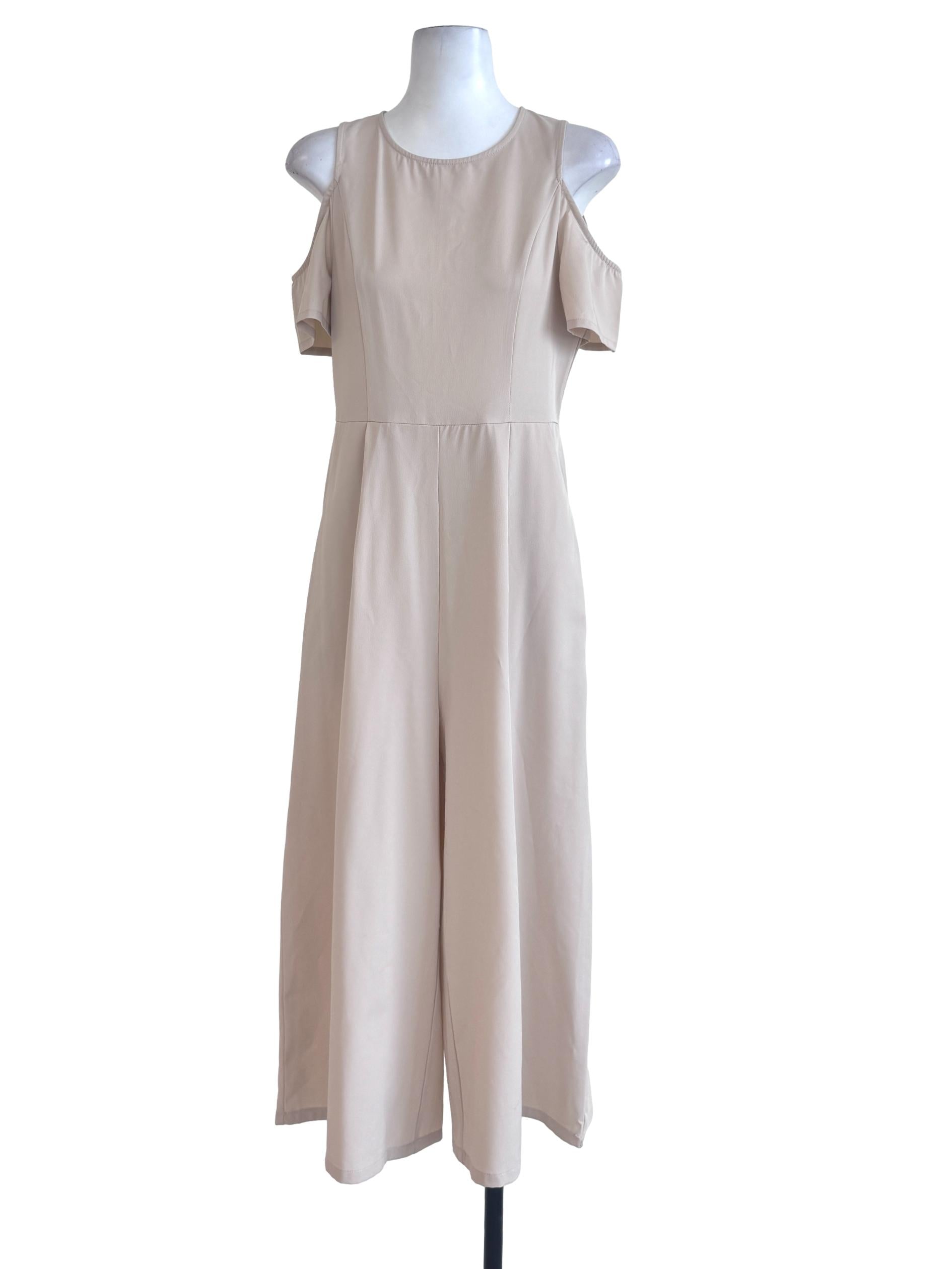 Latte Sleeveless Jumpsuits