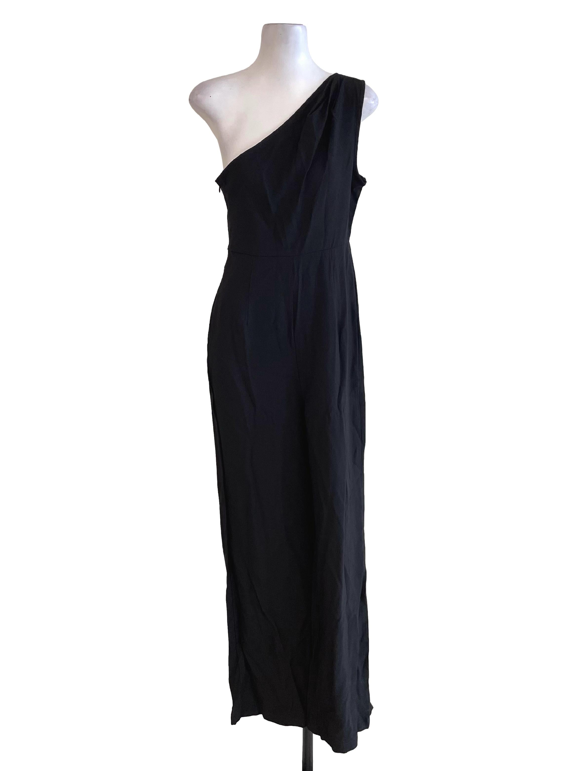 Black Asymmetric Jumpsuit