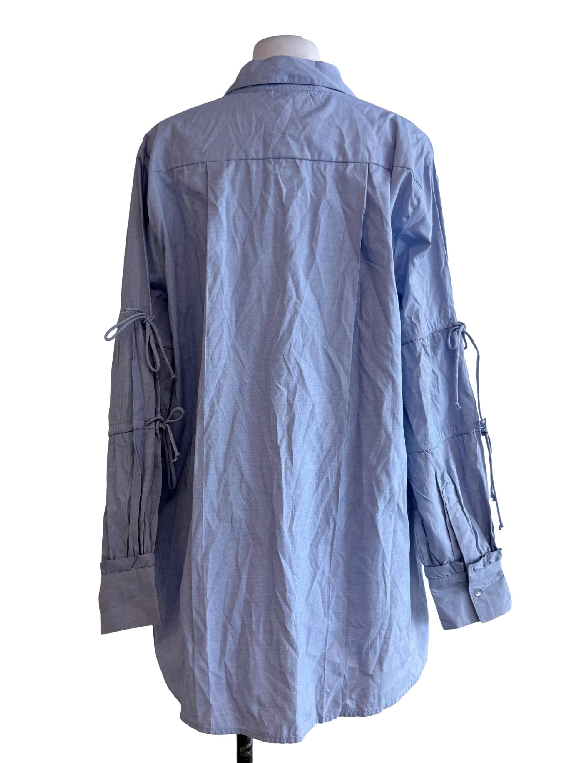 Light Blue Long Polo Shirt