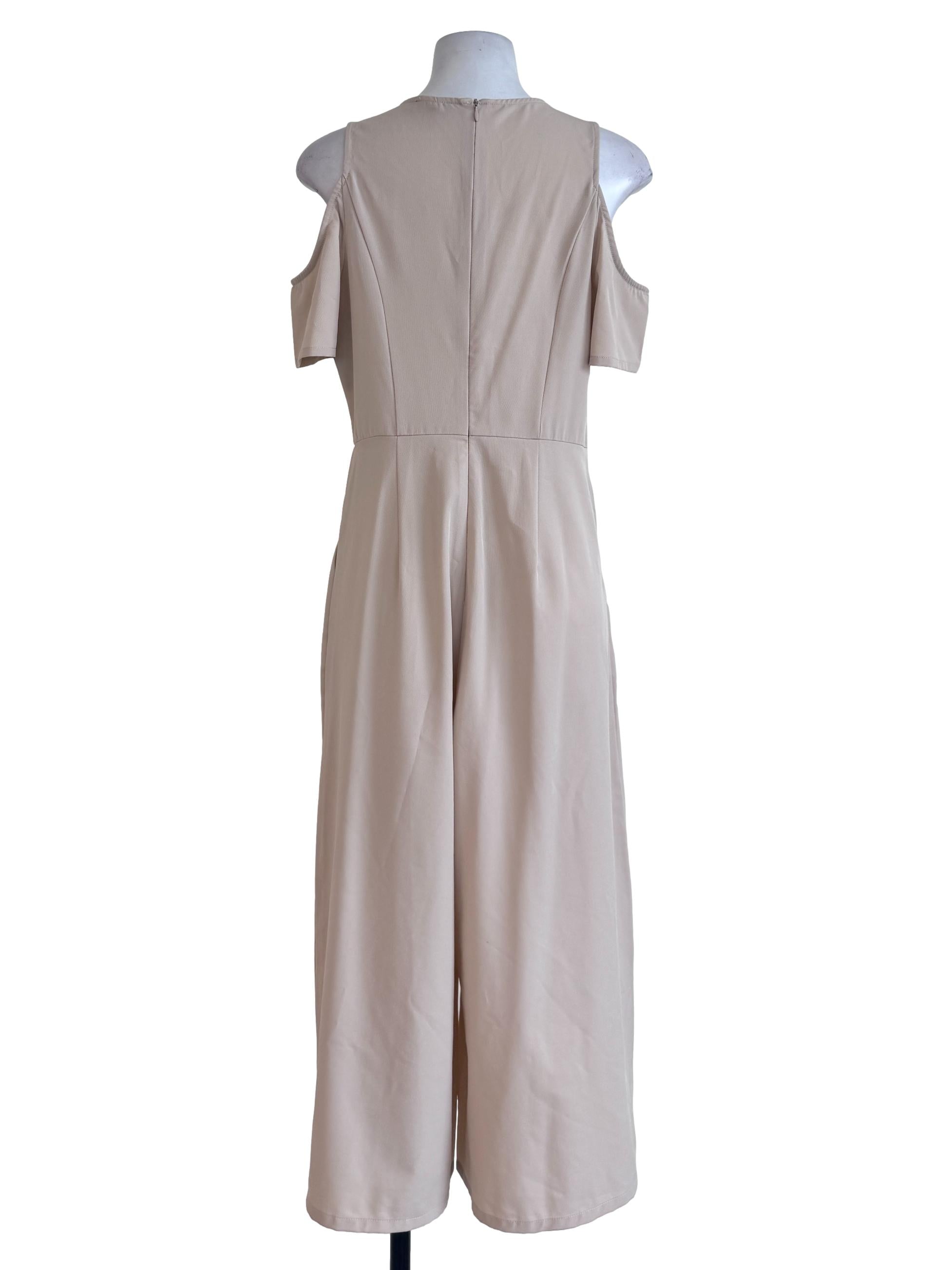 Latte Sleeveless Jumpsuits