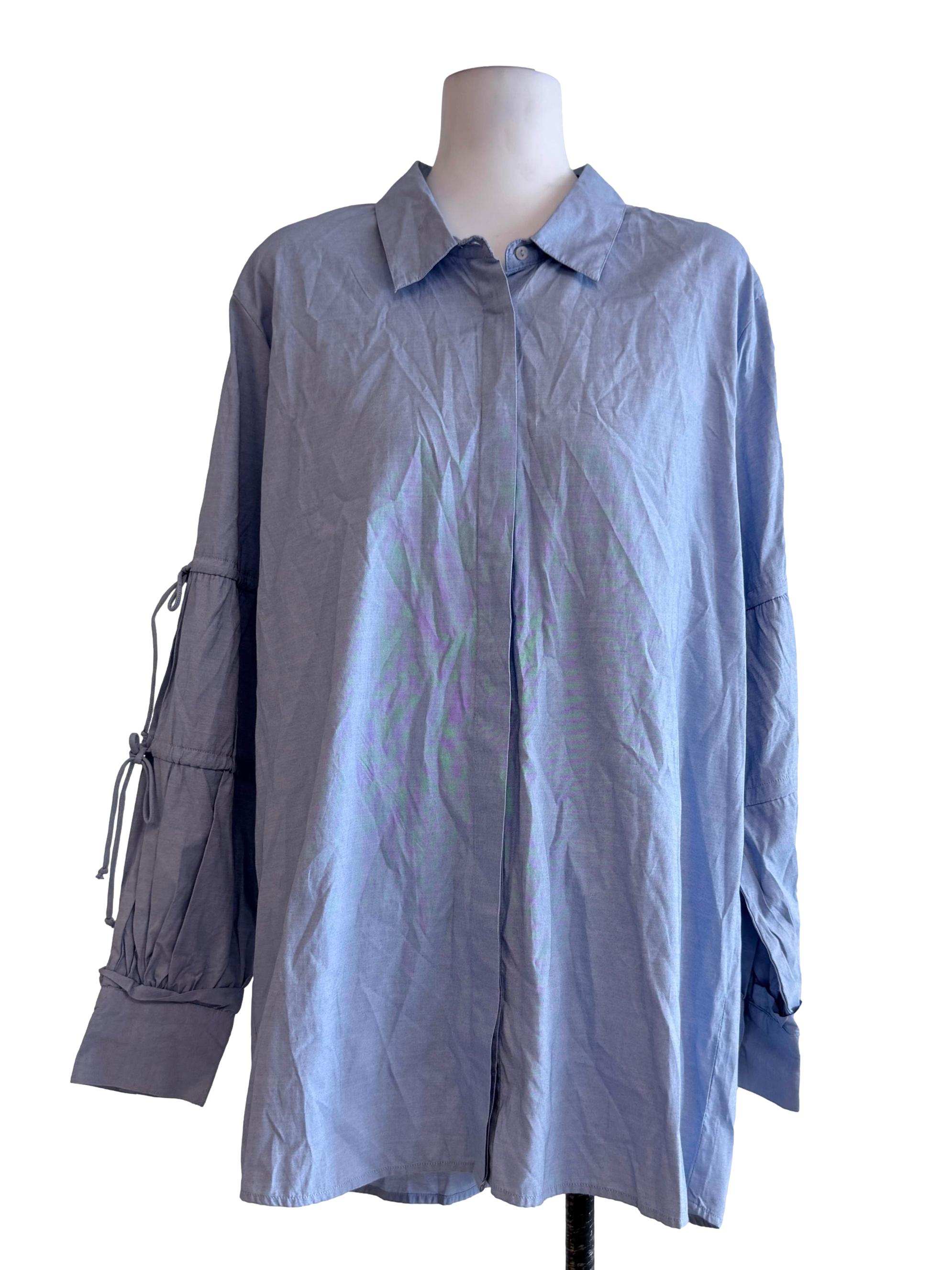 Light Blue Long Polo Shirt