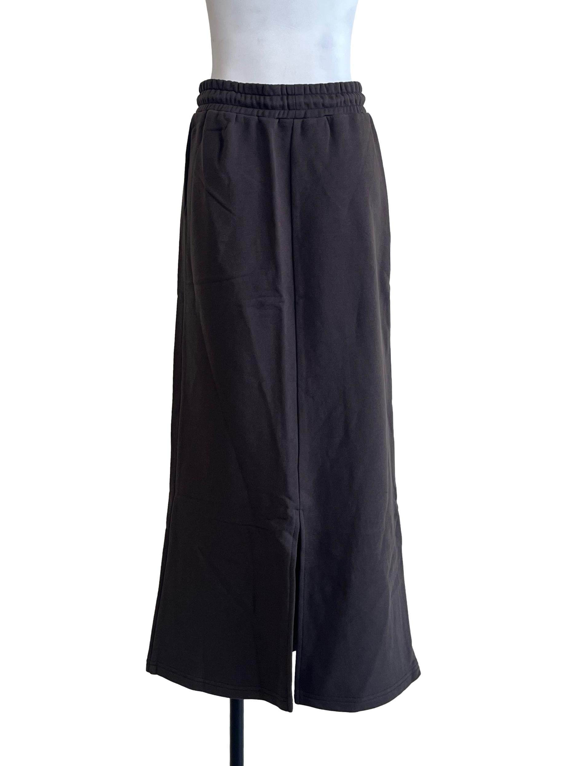 Ash Grey A-Line Sweat  Skirt