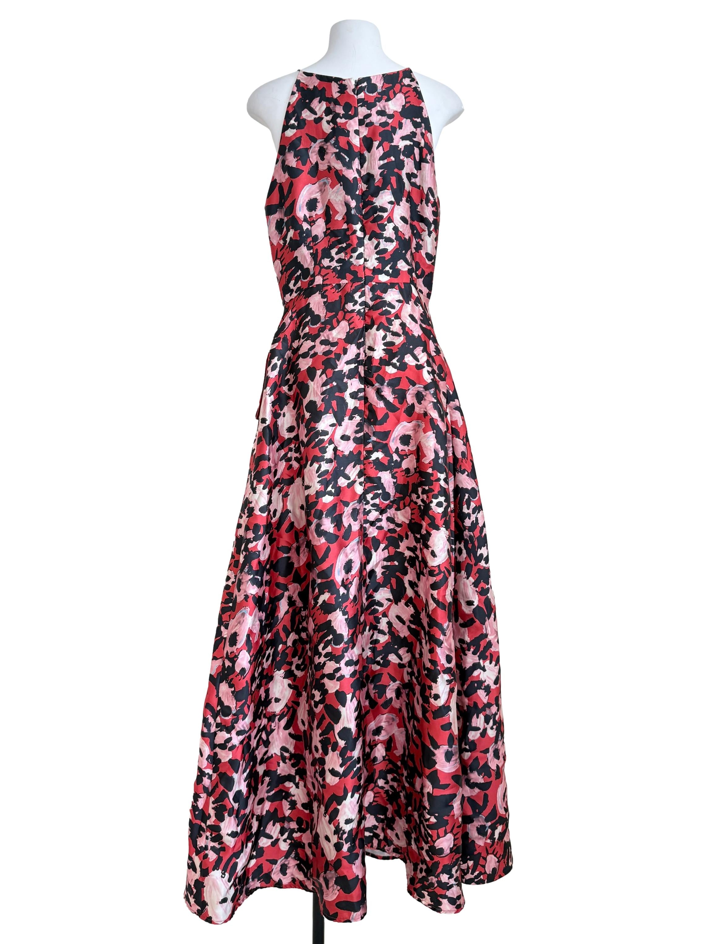 Crimson Red Drop Waist Dress
