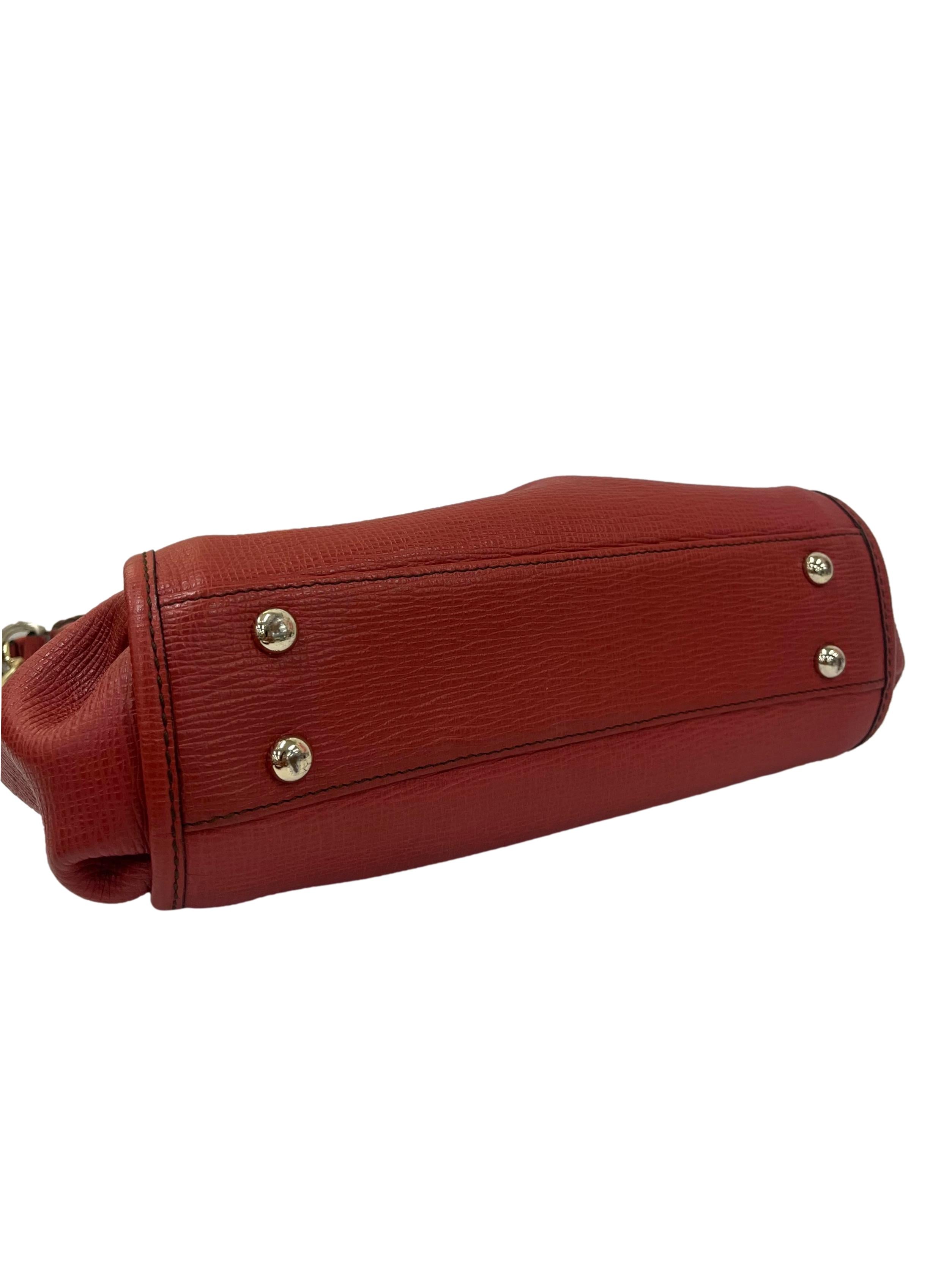 Red Leather Shoulder Bag CSN