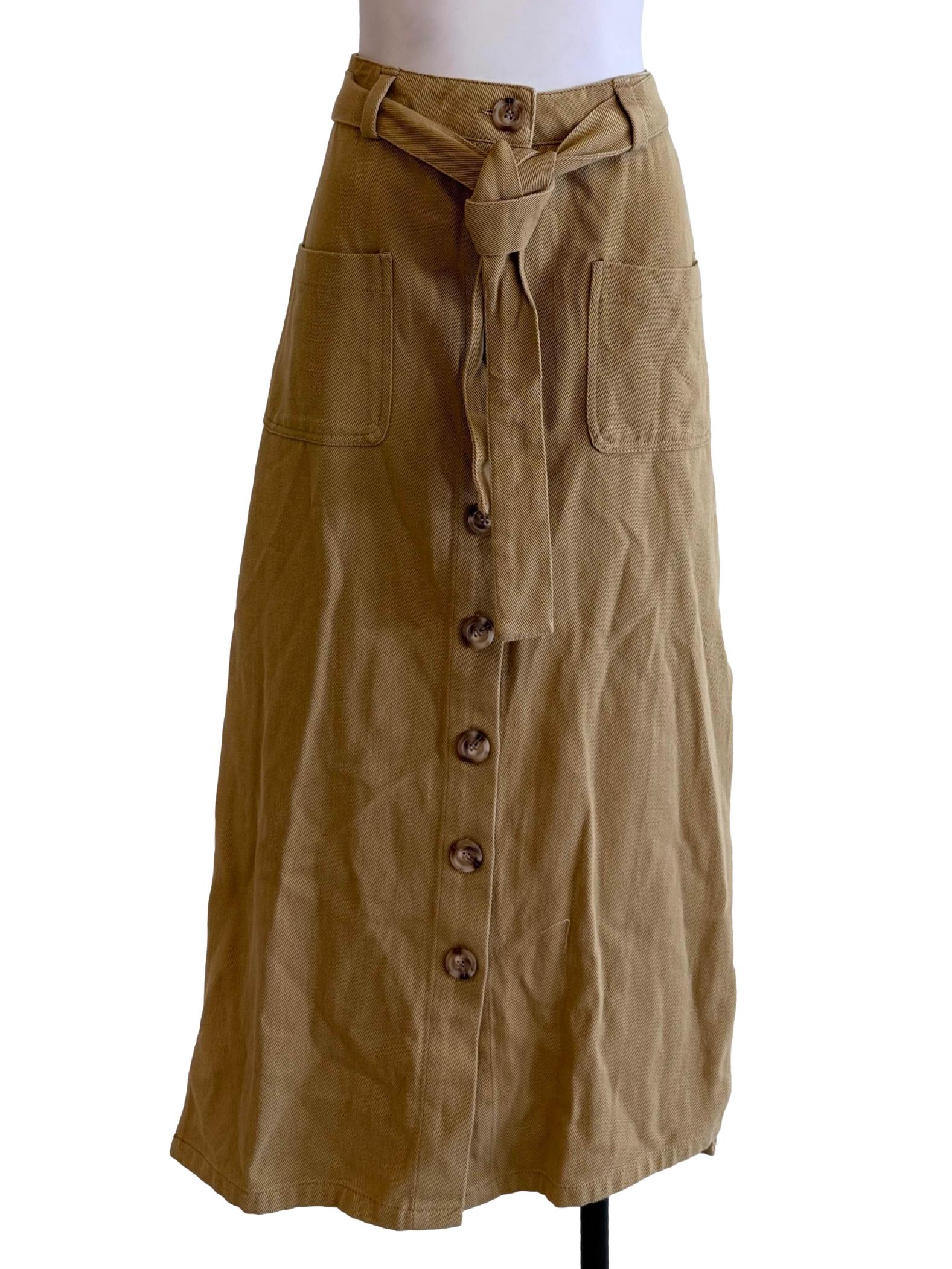 Mustard Deep Yellow Denim Skirt