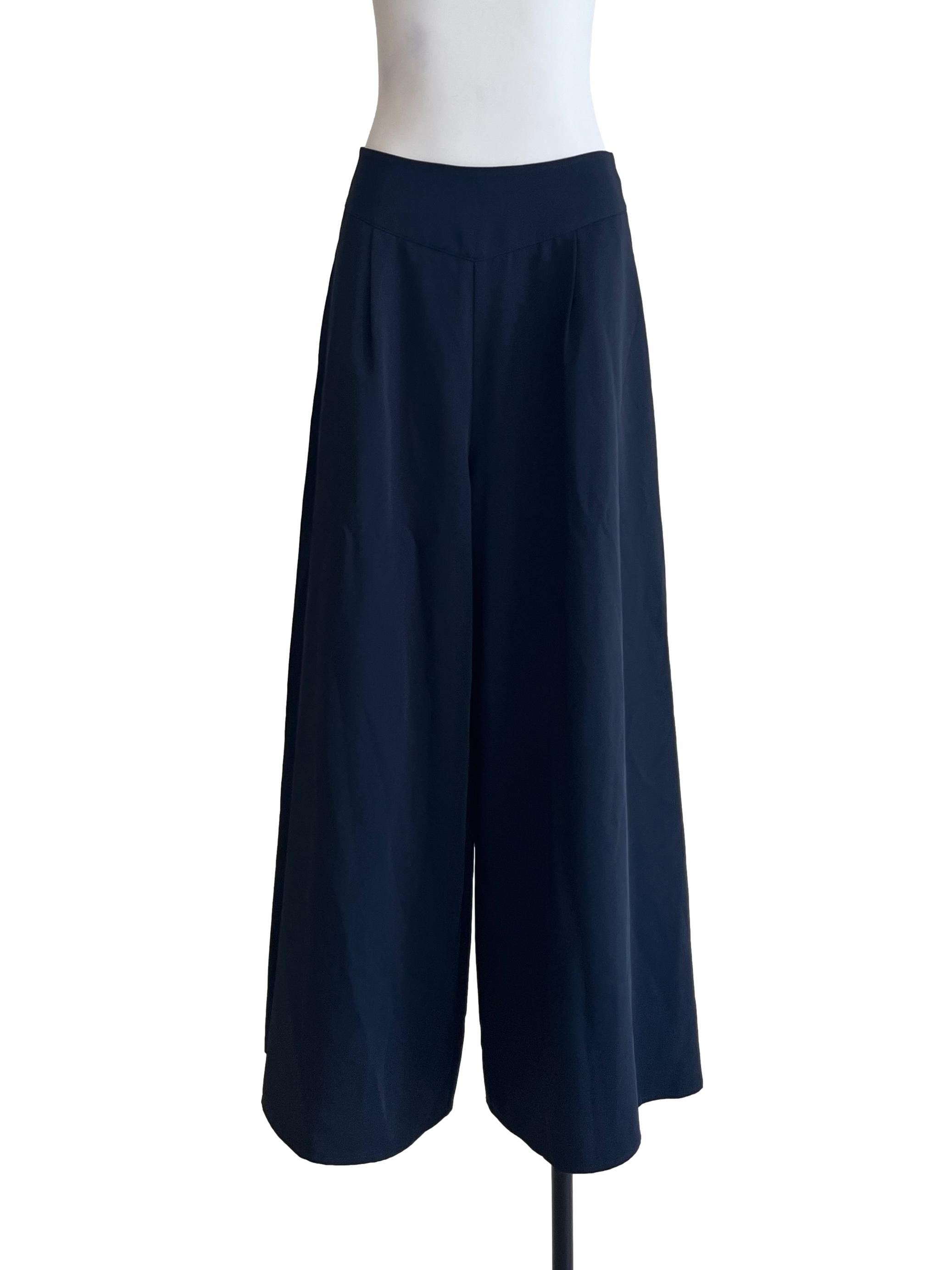 Peacock Blue Wide Leg Pants