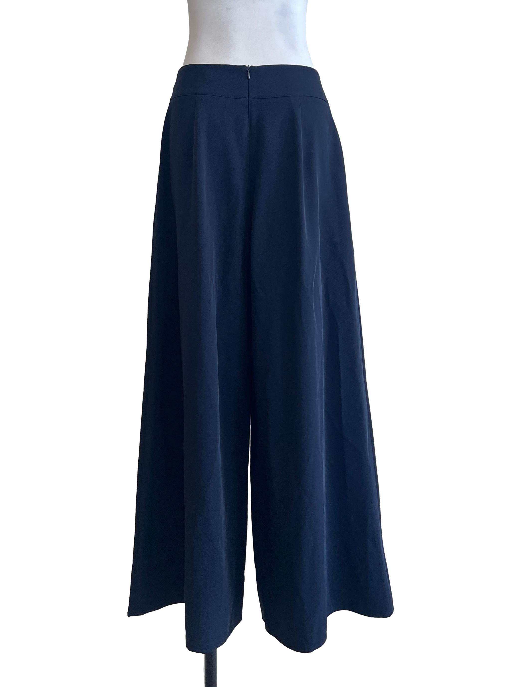 Peacock Blue Wide Leg Pants
