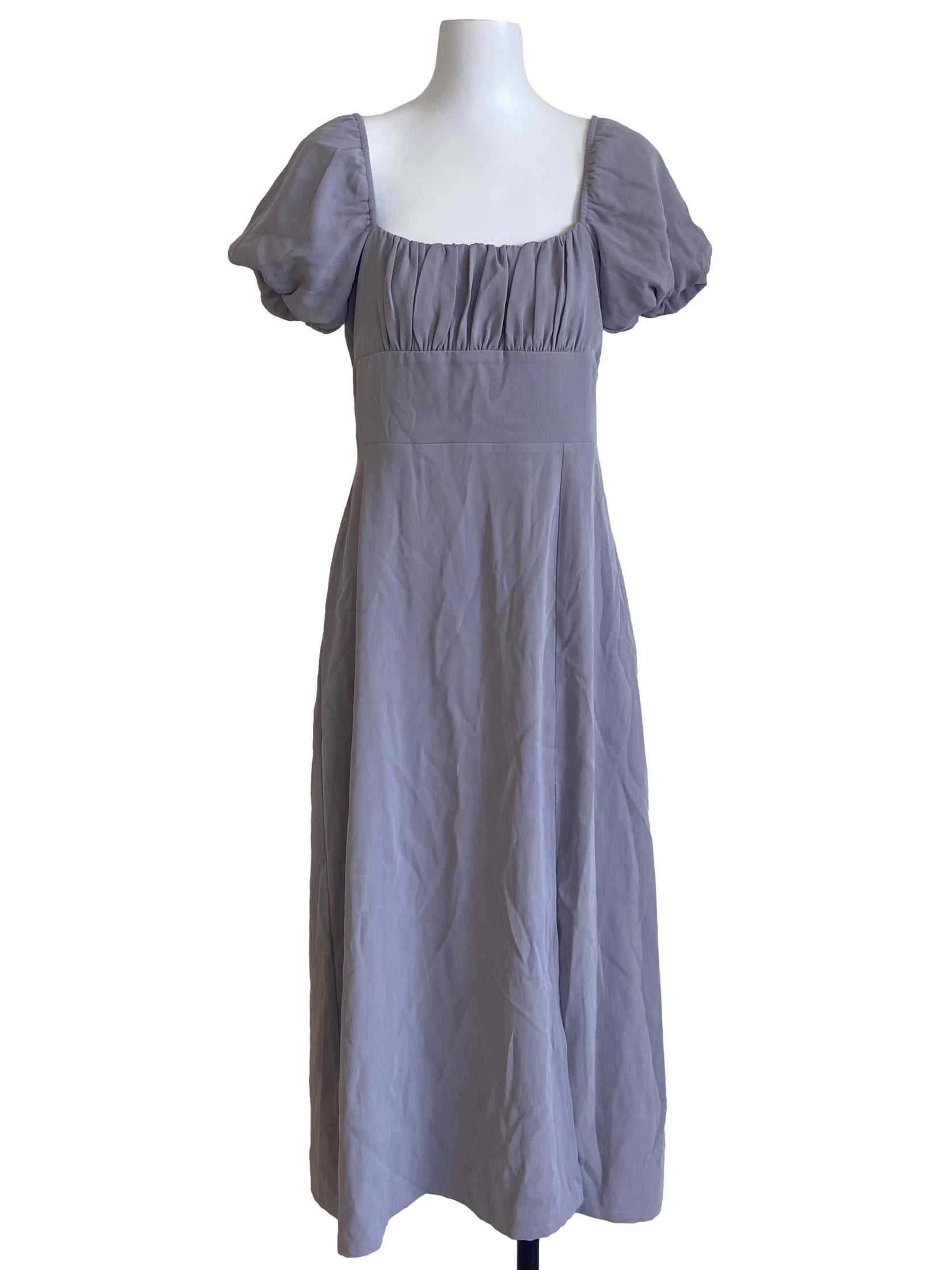 Dusty Purple Square Neck Dress