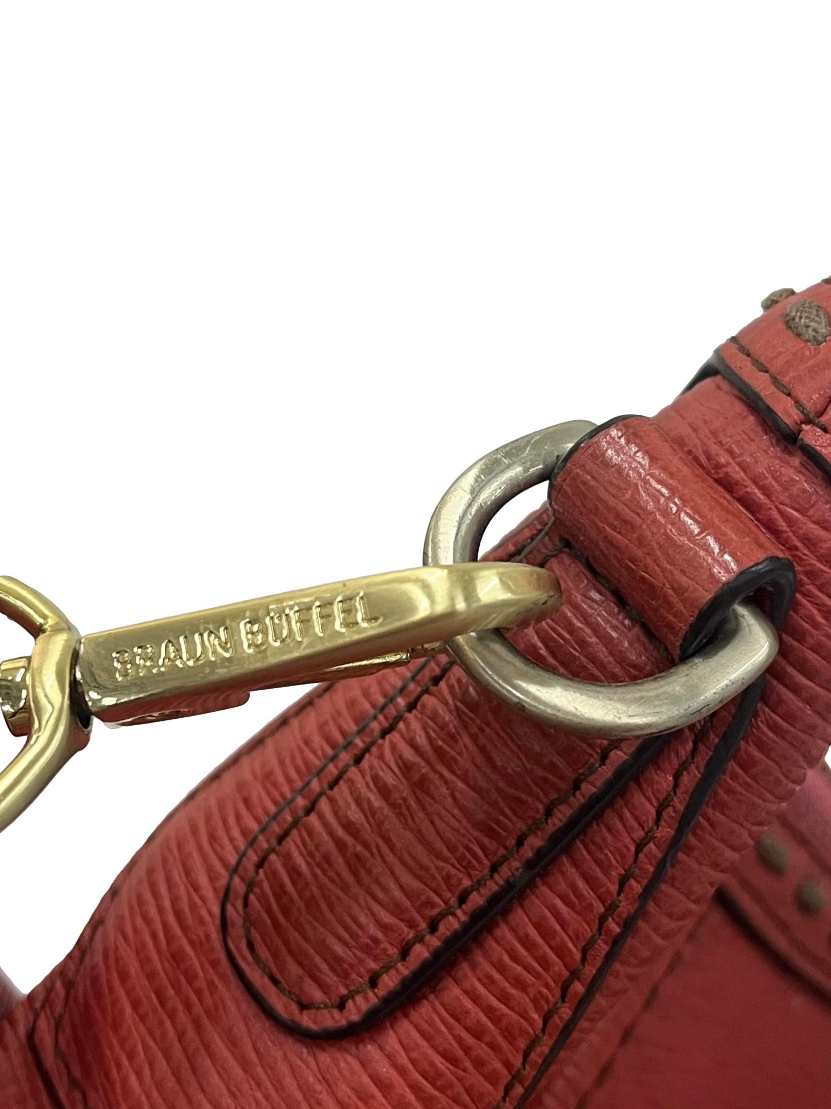 Red Leather Shoulder Bag CSN