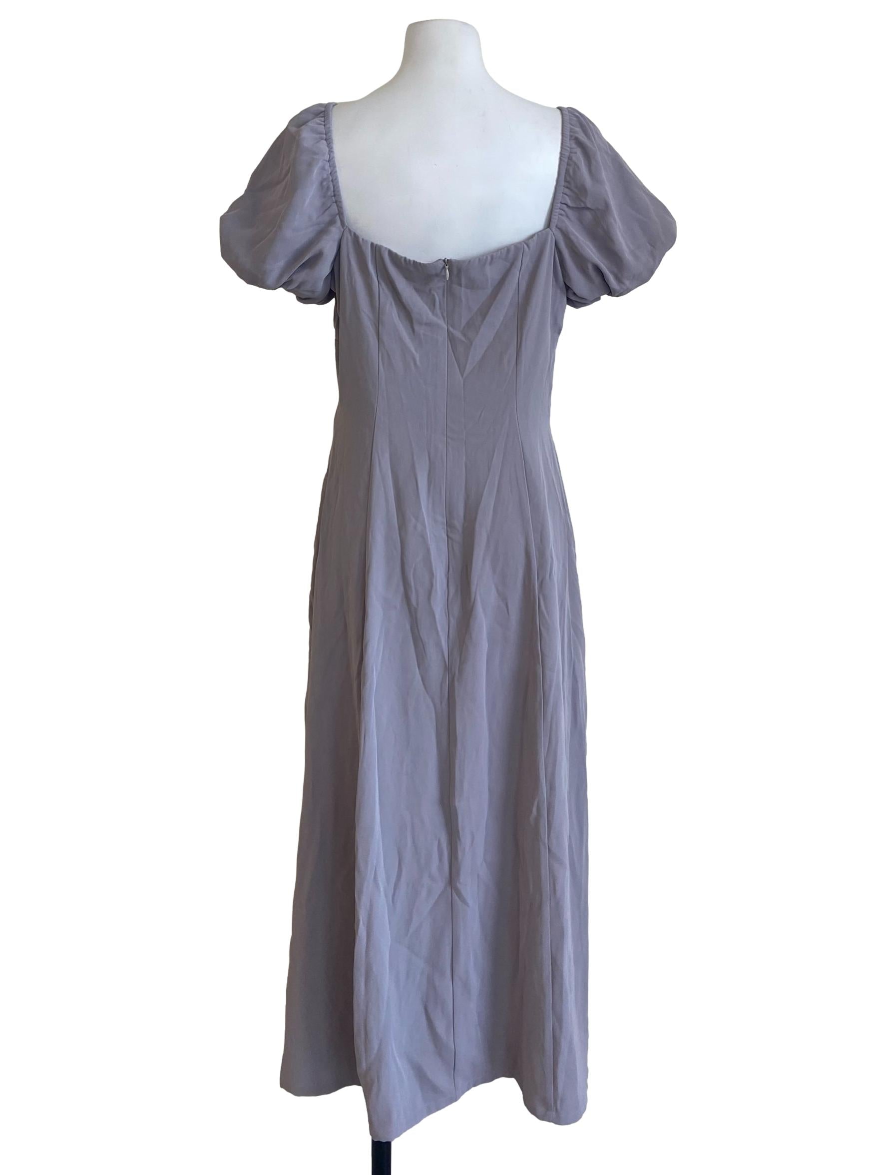 Dusty Purple Square Neck Dress