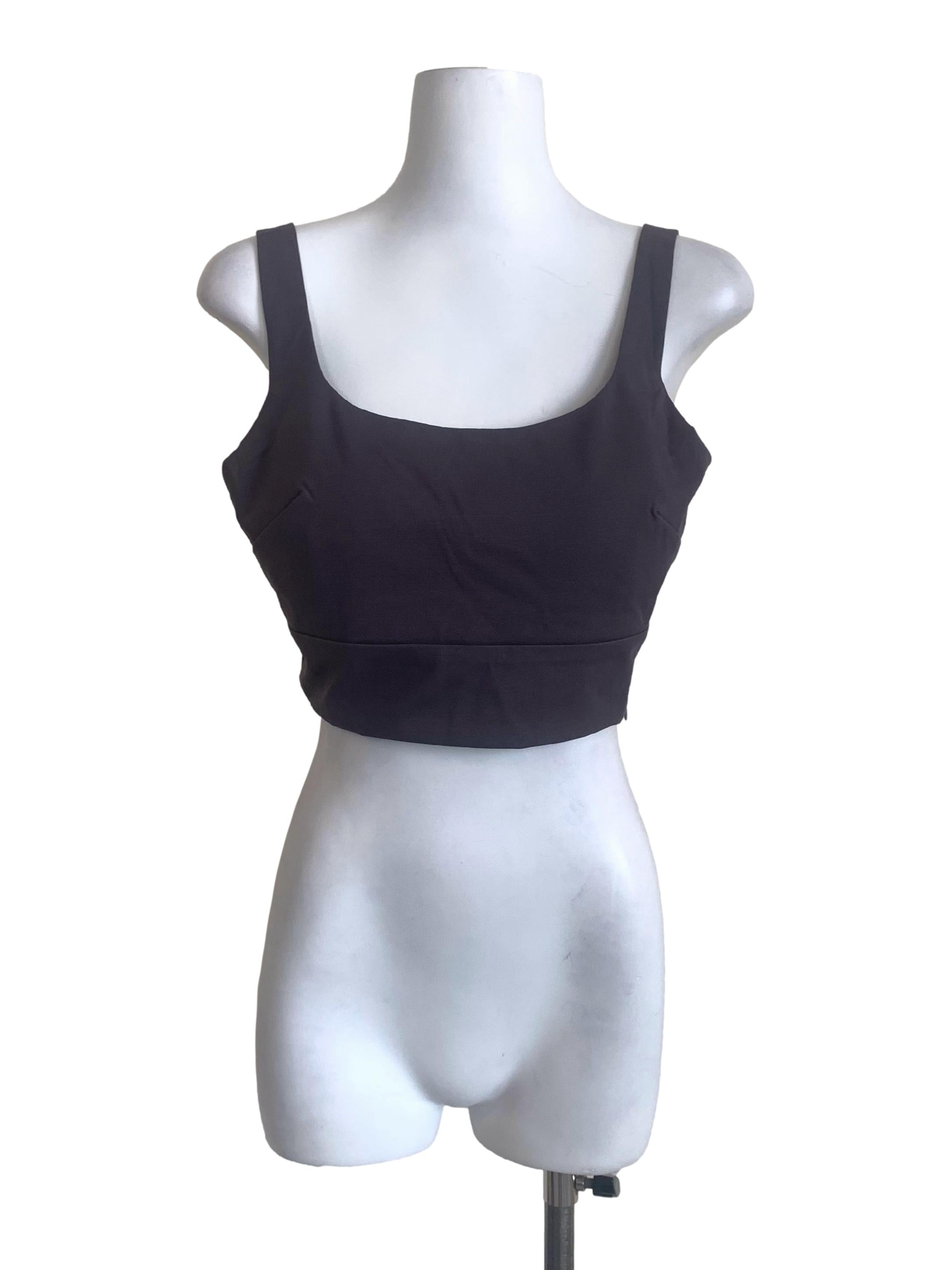 Pebble Grey Crop Top
