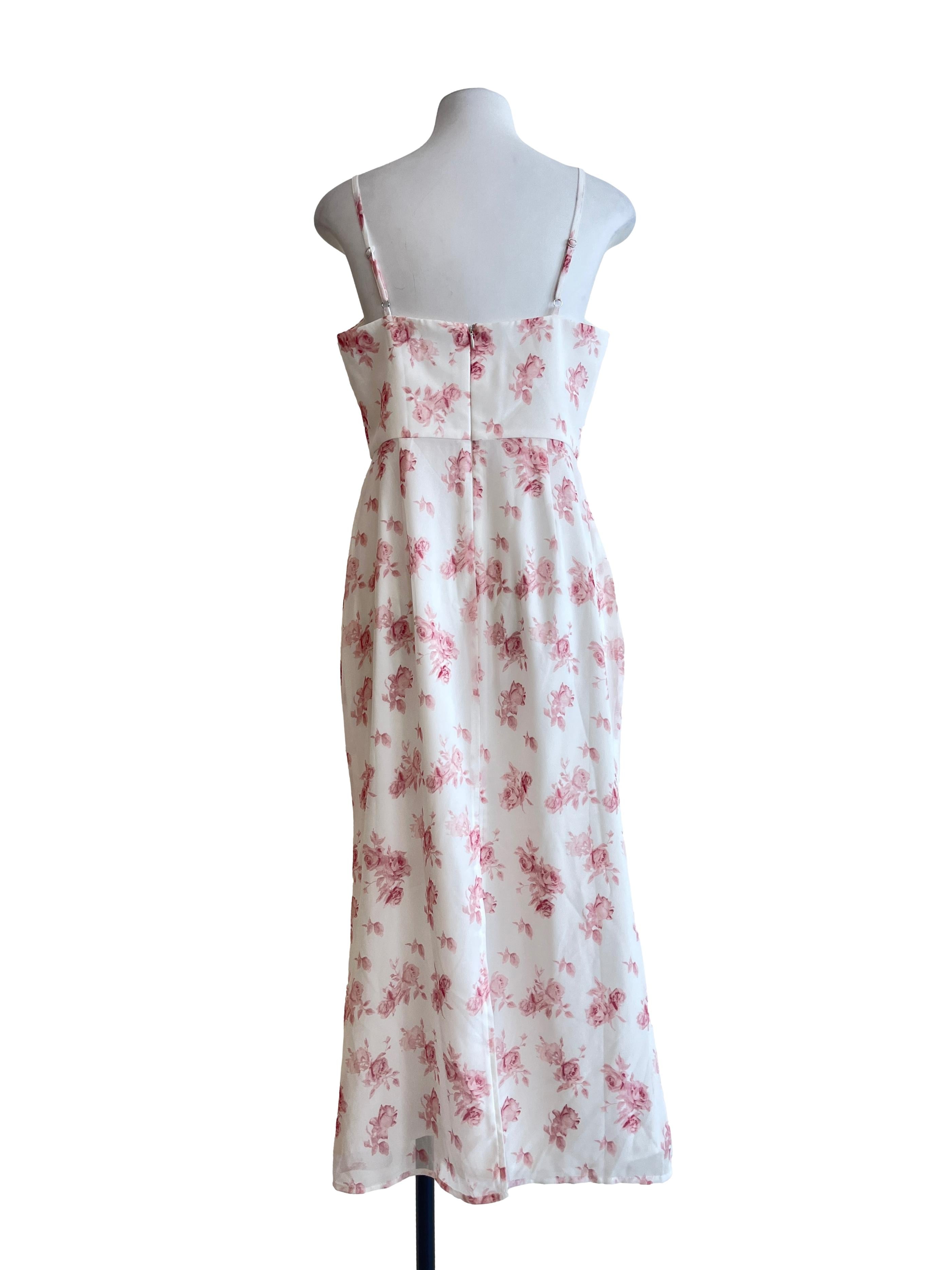 Punch Pink Spaghetti Strap A-Line Dress