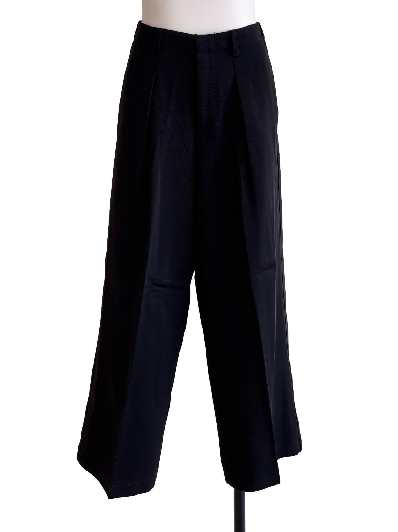 Jet Black Suiting Pants