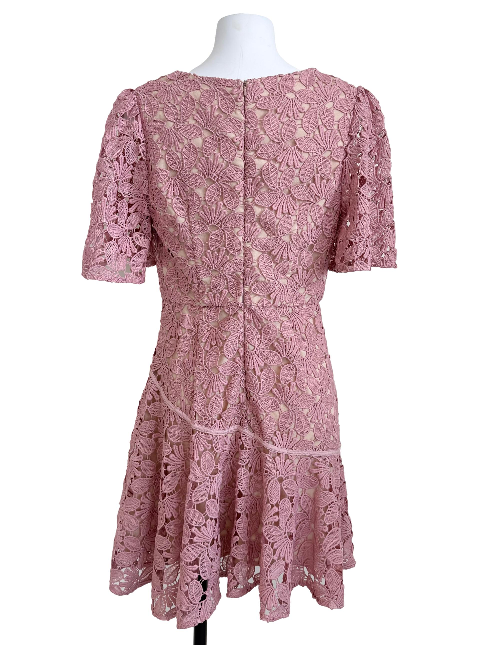 Rouge Pink Lace Dress