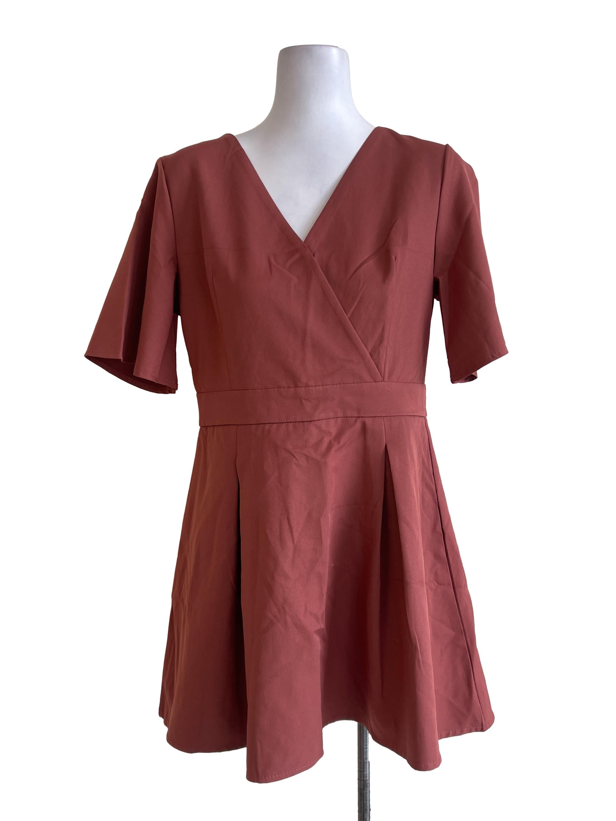Coral Pink Shirt Dress