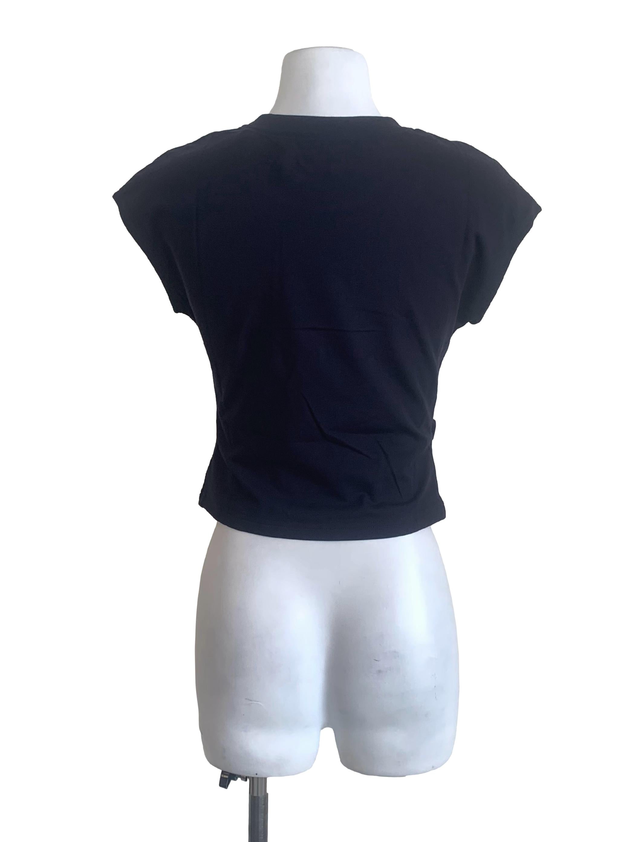 Berry Blue Round Neck Fit Top