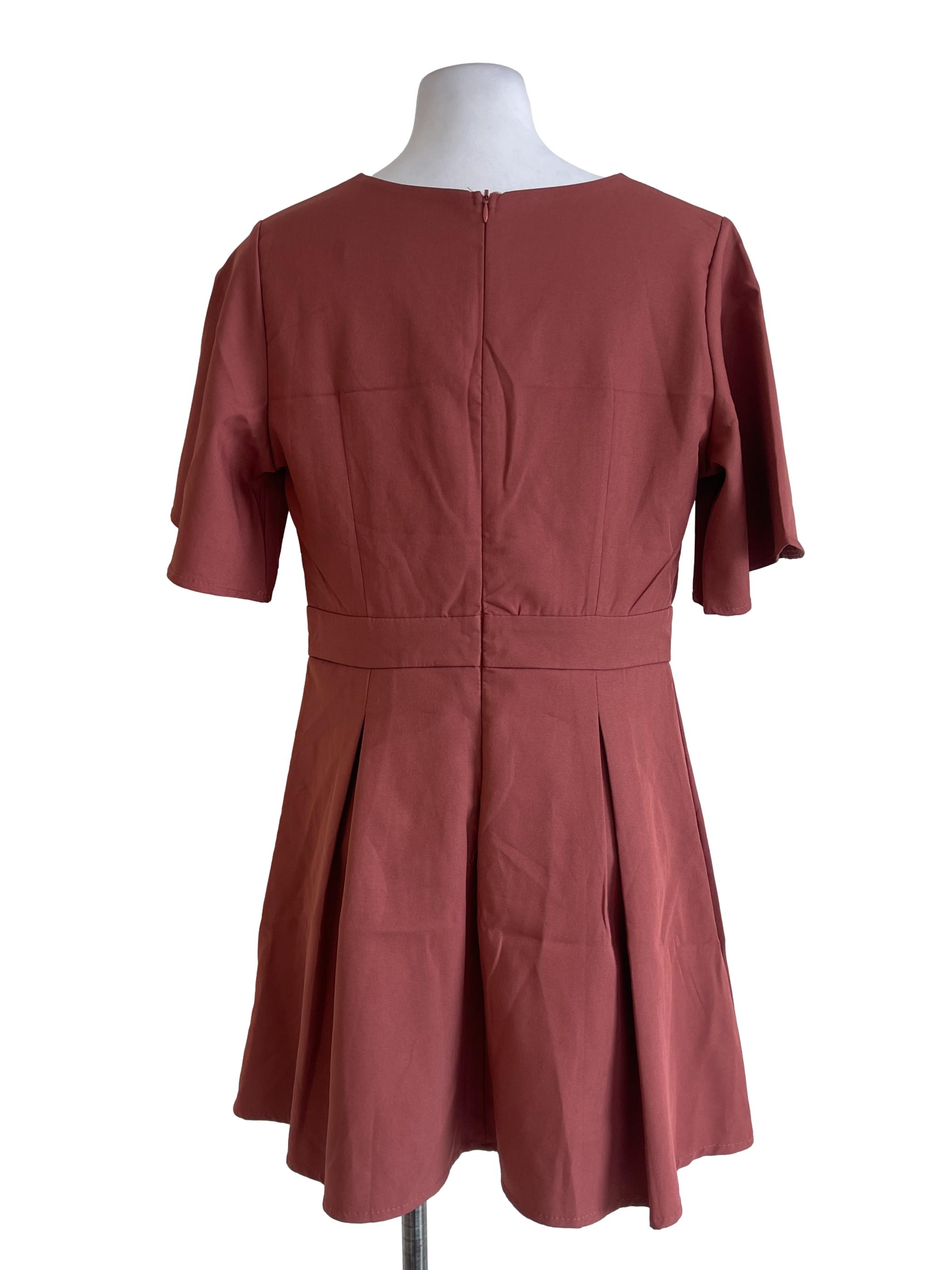Coral Pink Shirt Dress