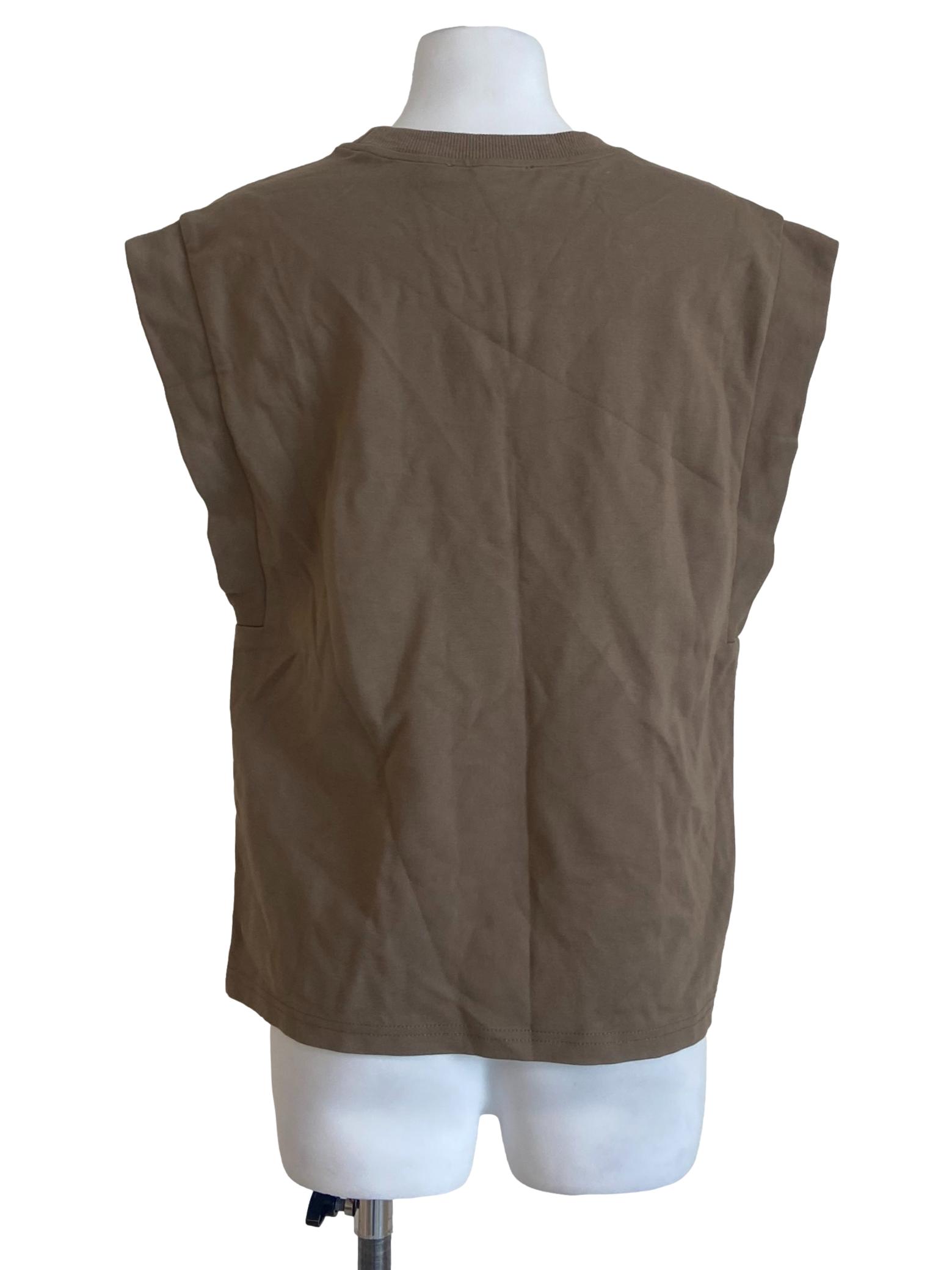 Peanut Brown Twill Top