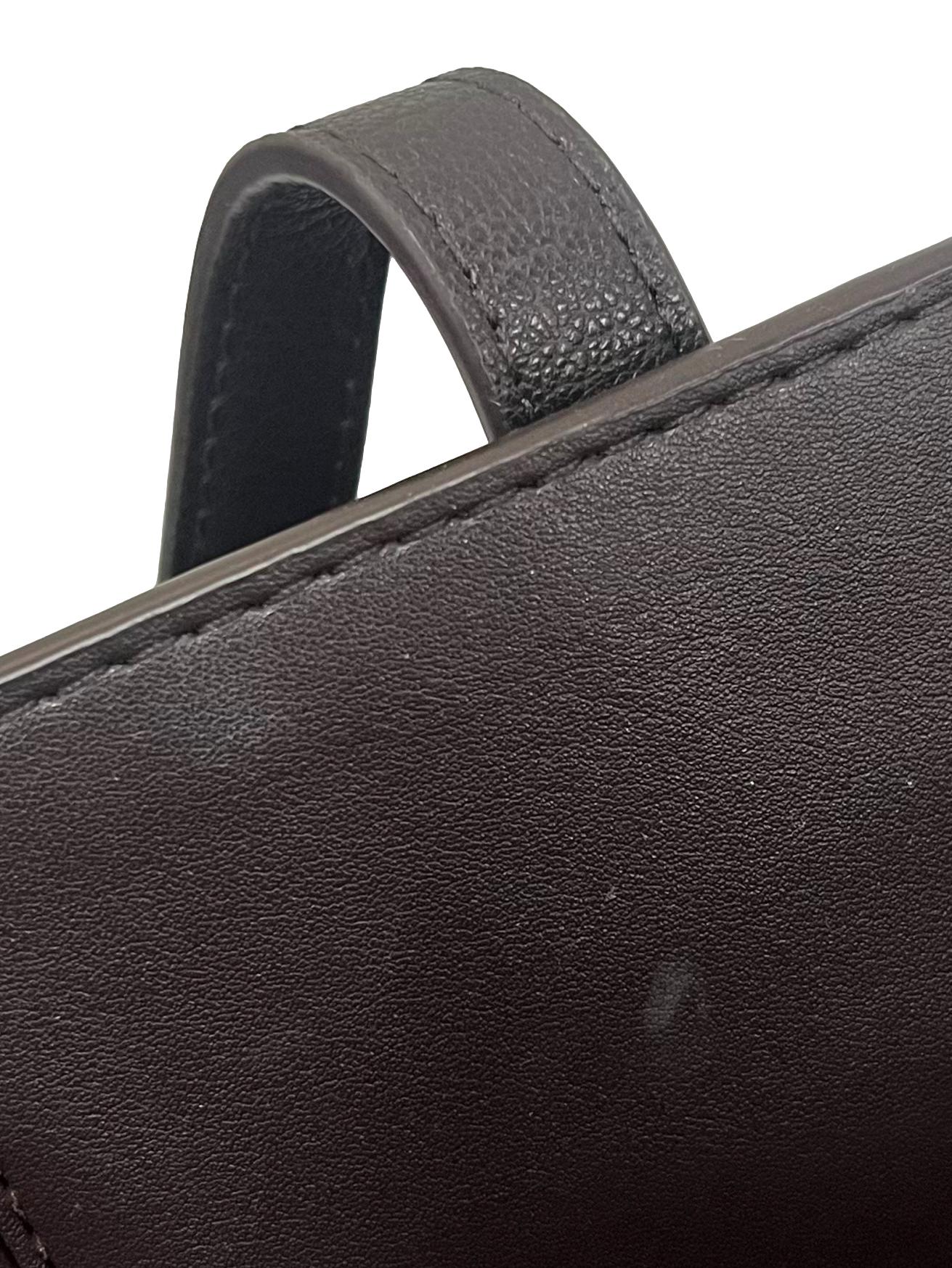 Dark Brown Leather Laila Medium Tote Bag CSN