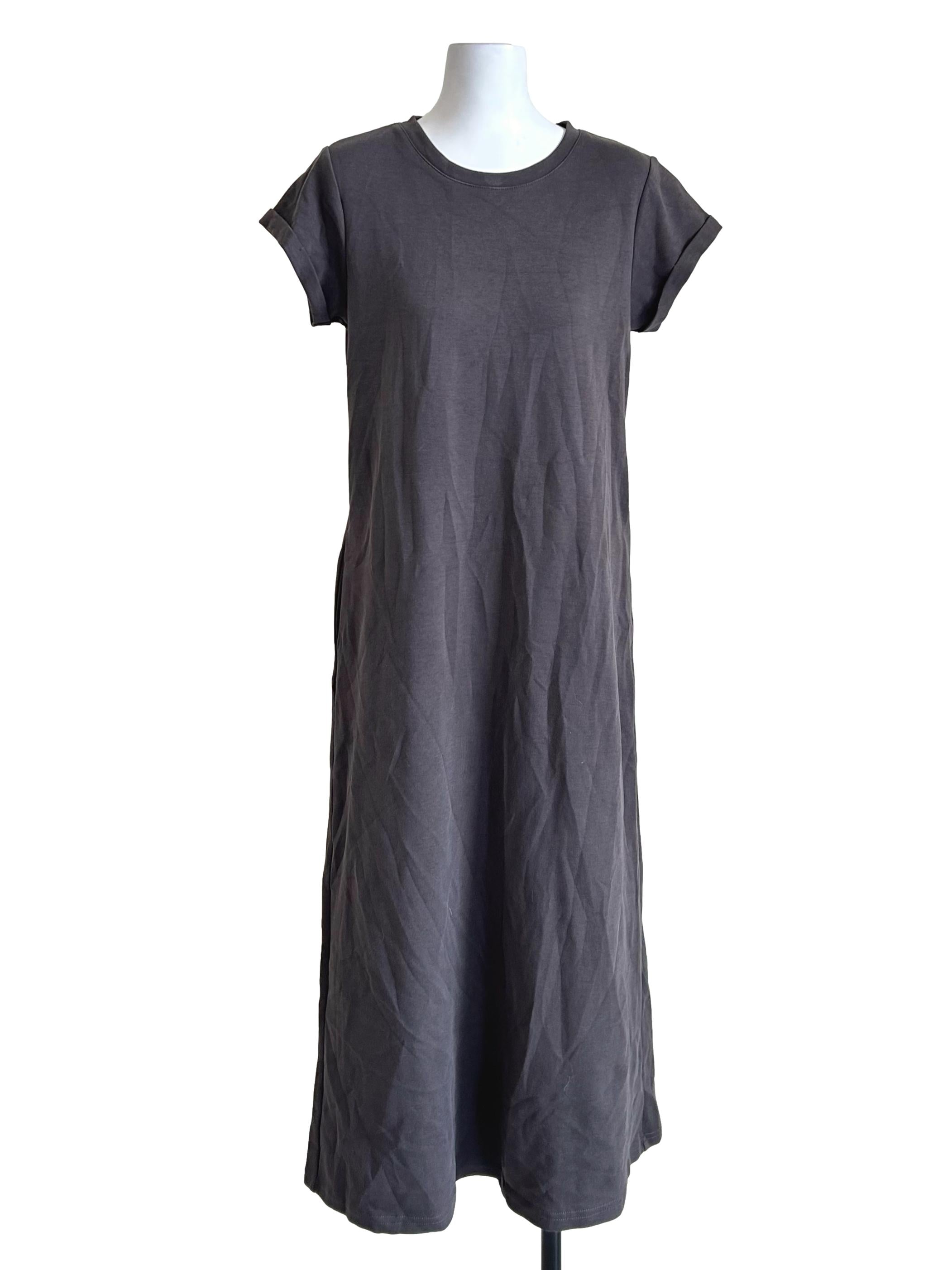 Charcoal Grey T Shirt Dress