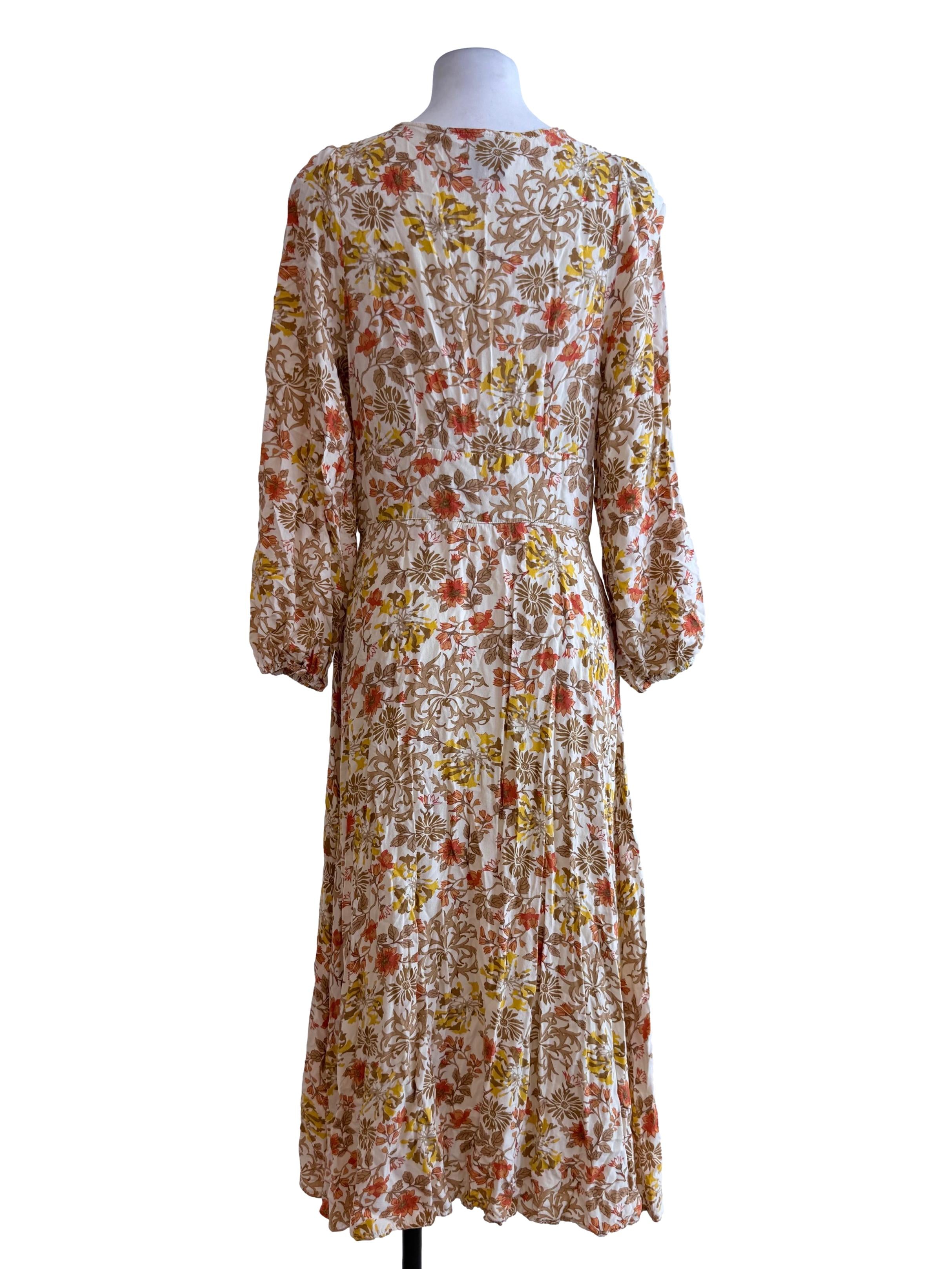 Yellow Floral Printed Sundress