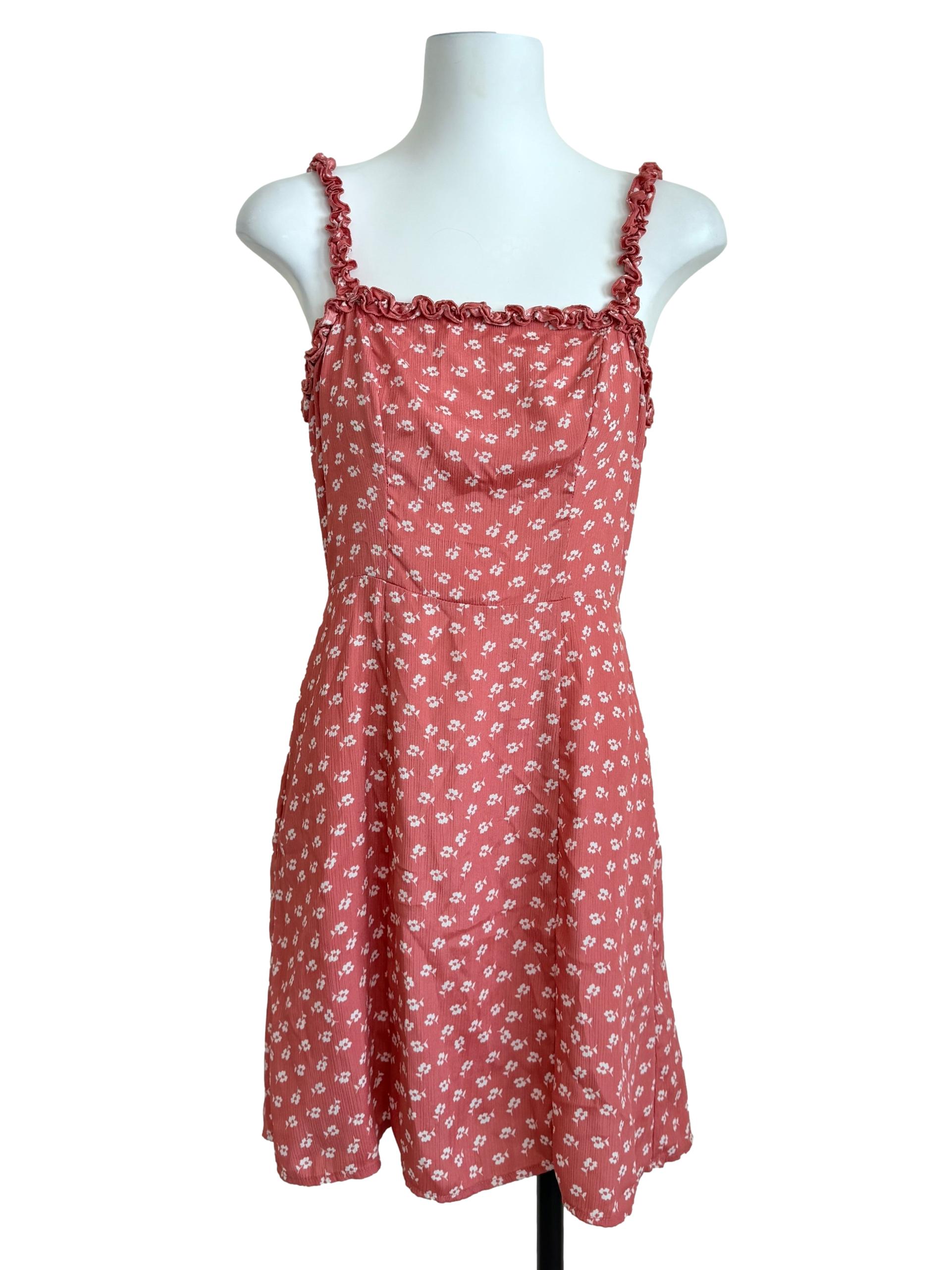 Punch Pink Slip Dress
