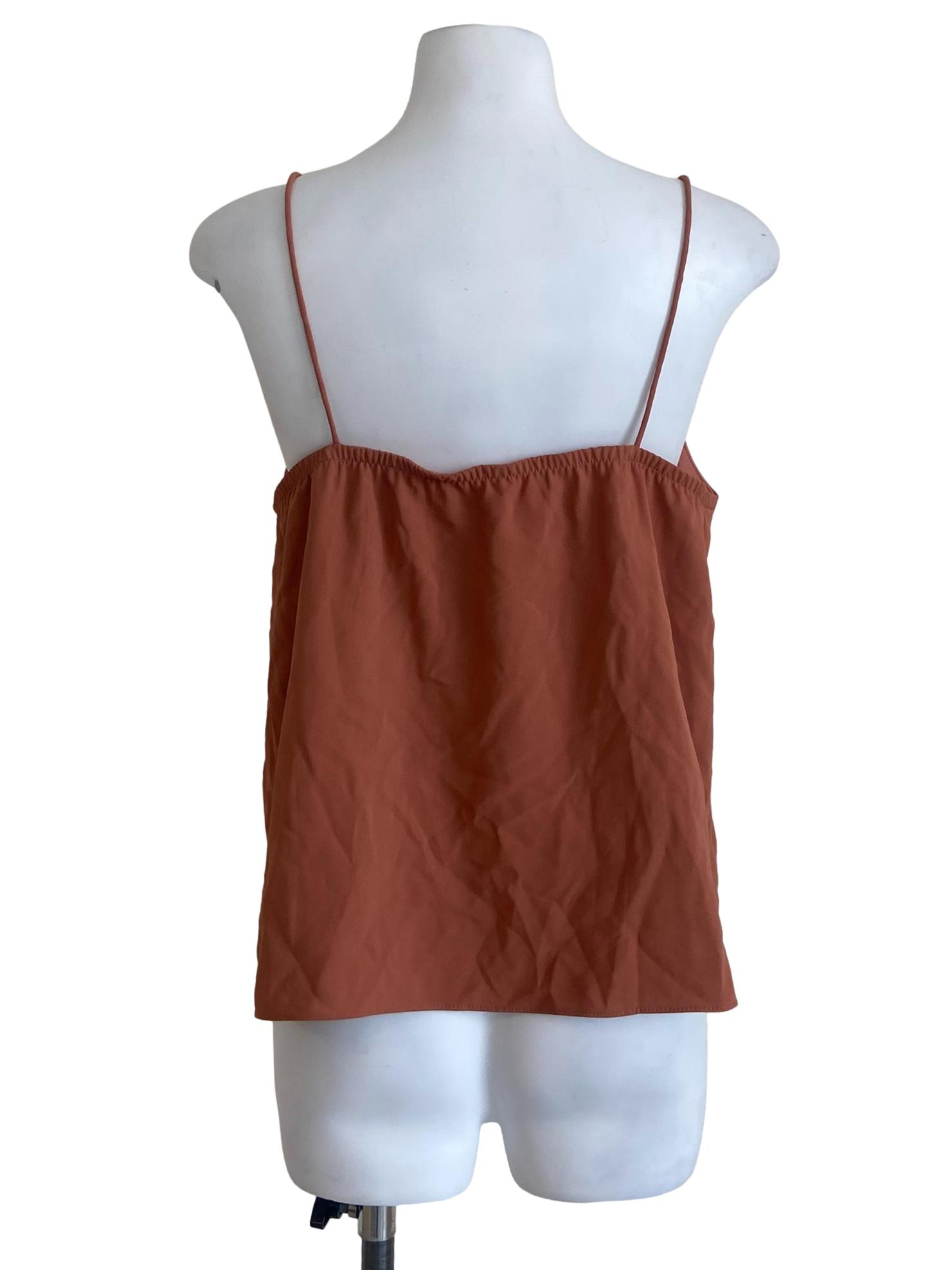 Coral Scallop Neckline Cami Top