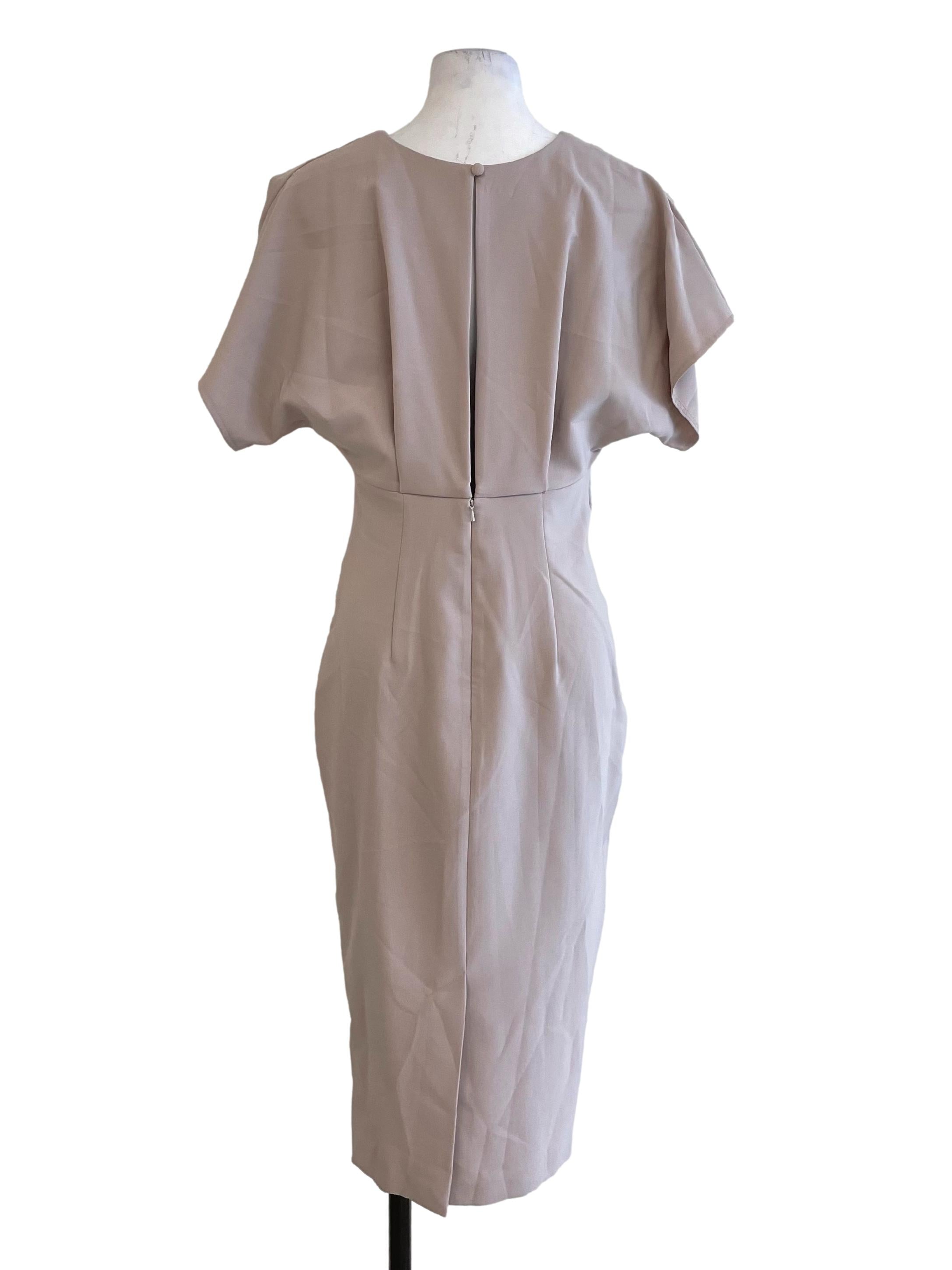 Cool Hazel Pleated Sheath Dress