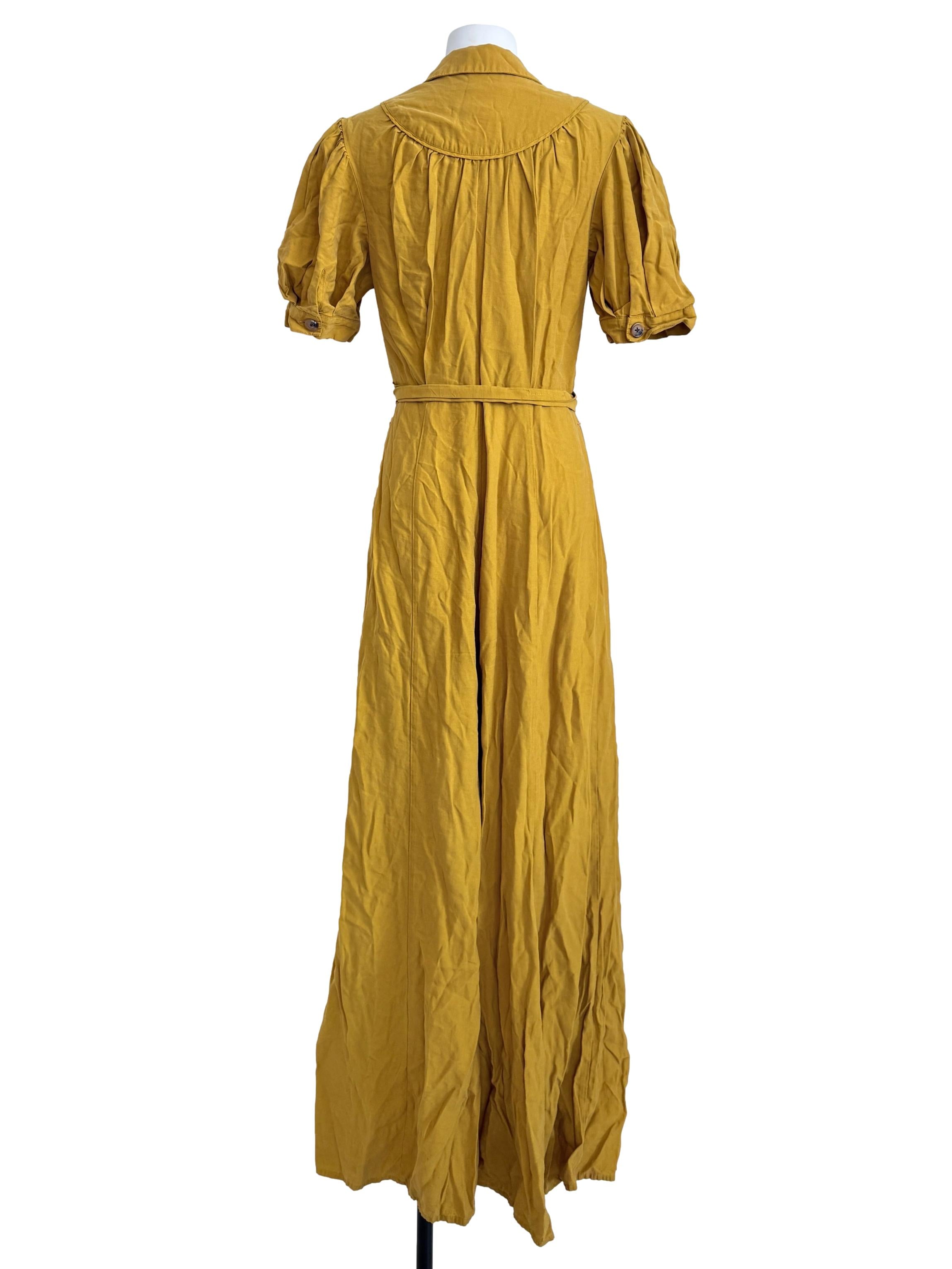 Butterscotch Yellow Short Sleeves Jumpsuit