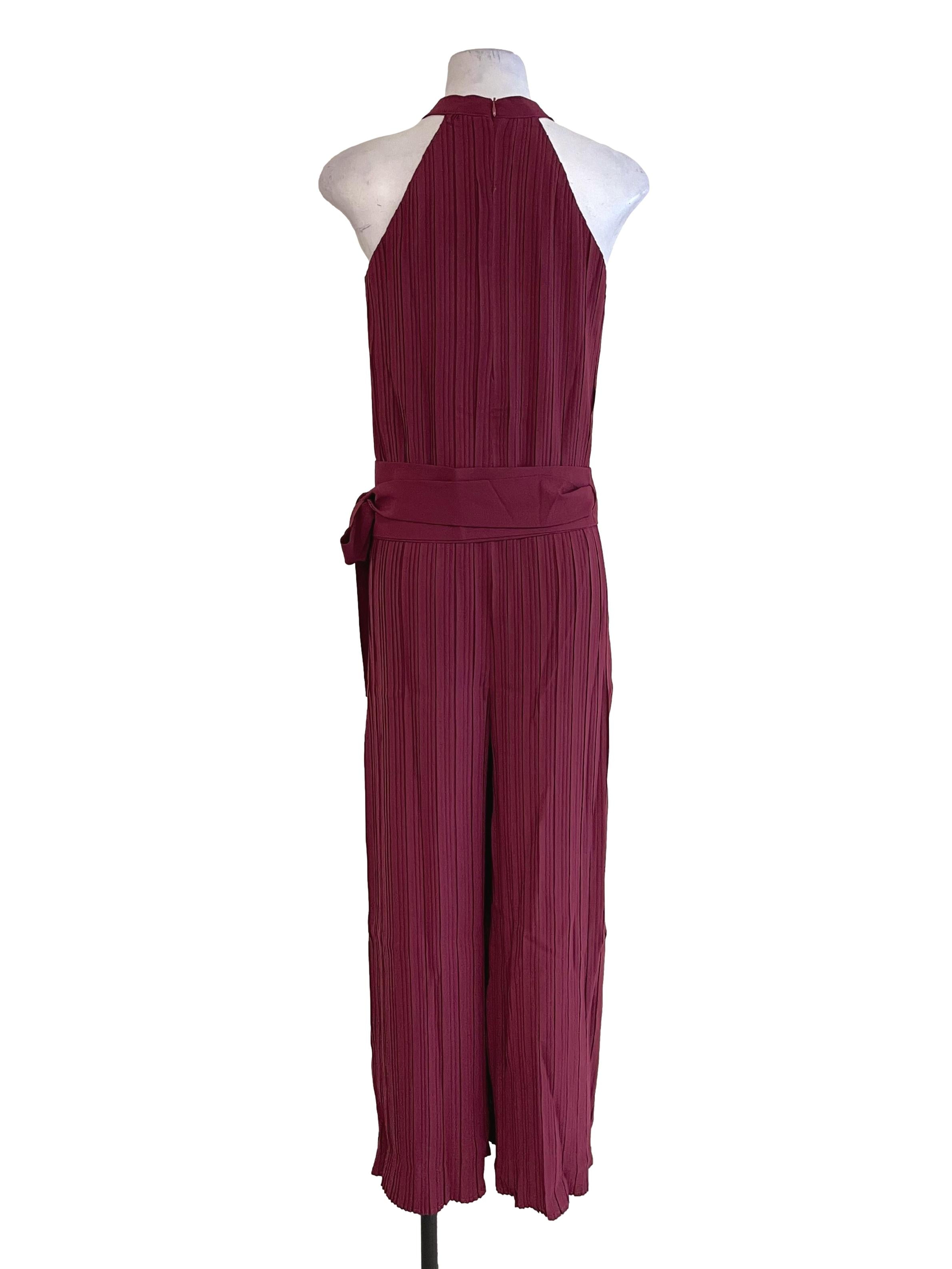 Jam Accordion Halter Jumpsuit