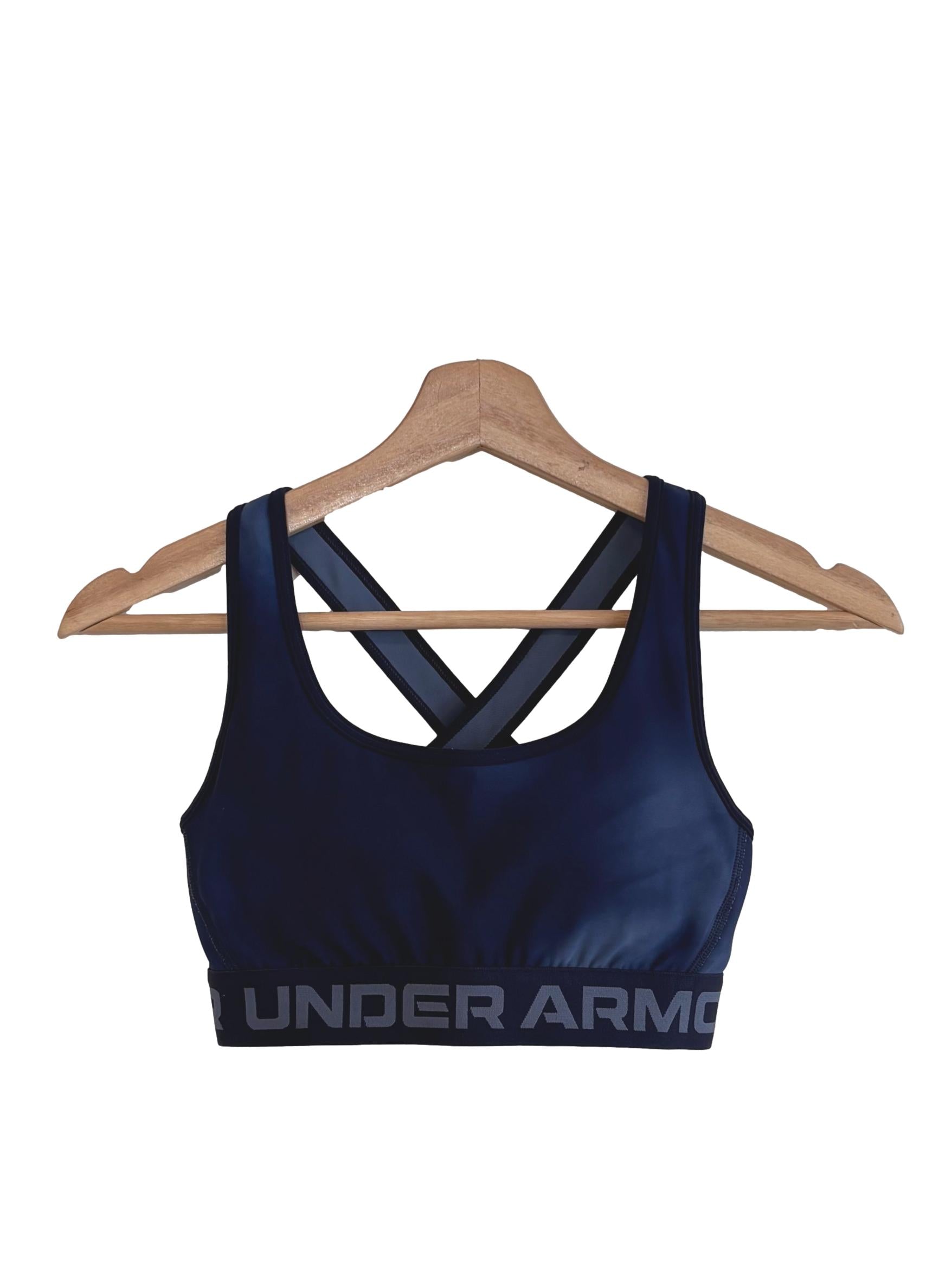 Navy Blue Ombre Sports Bra