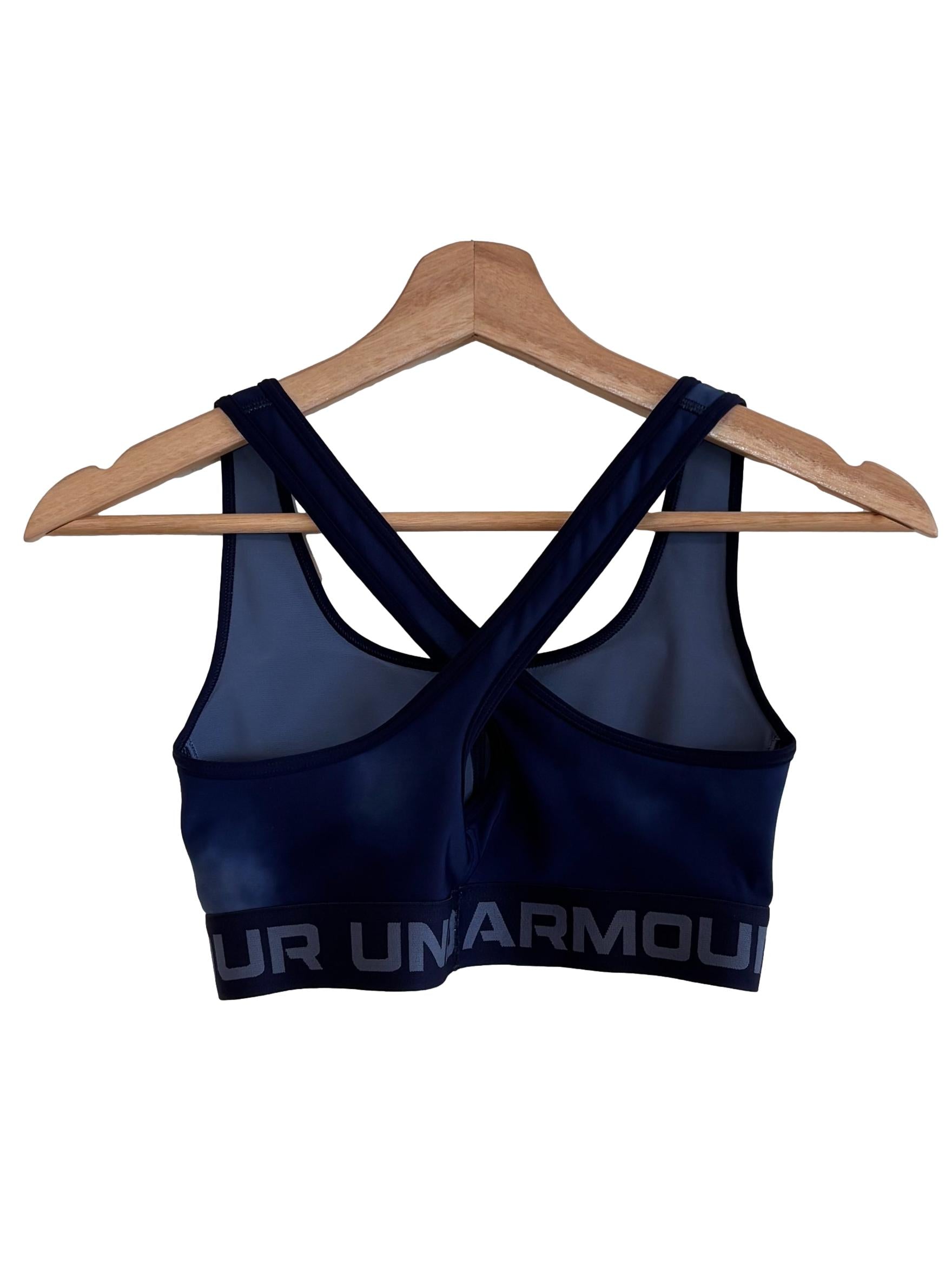Navy Blue Ombre Sports Bra