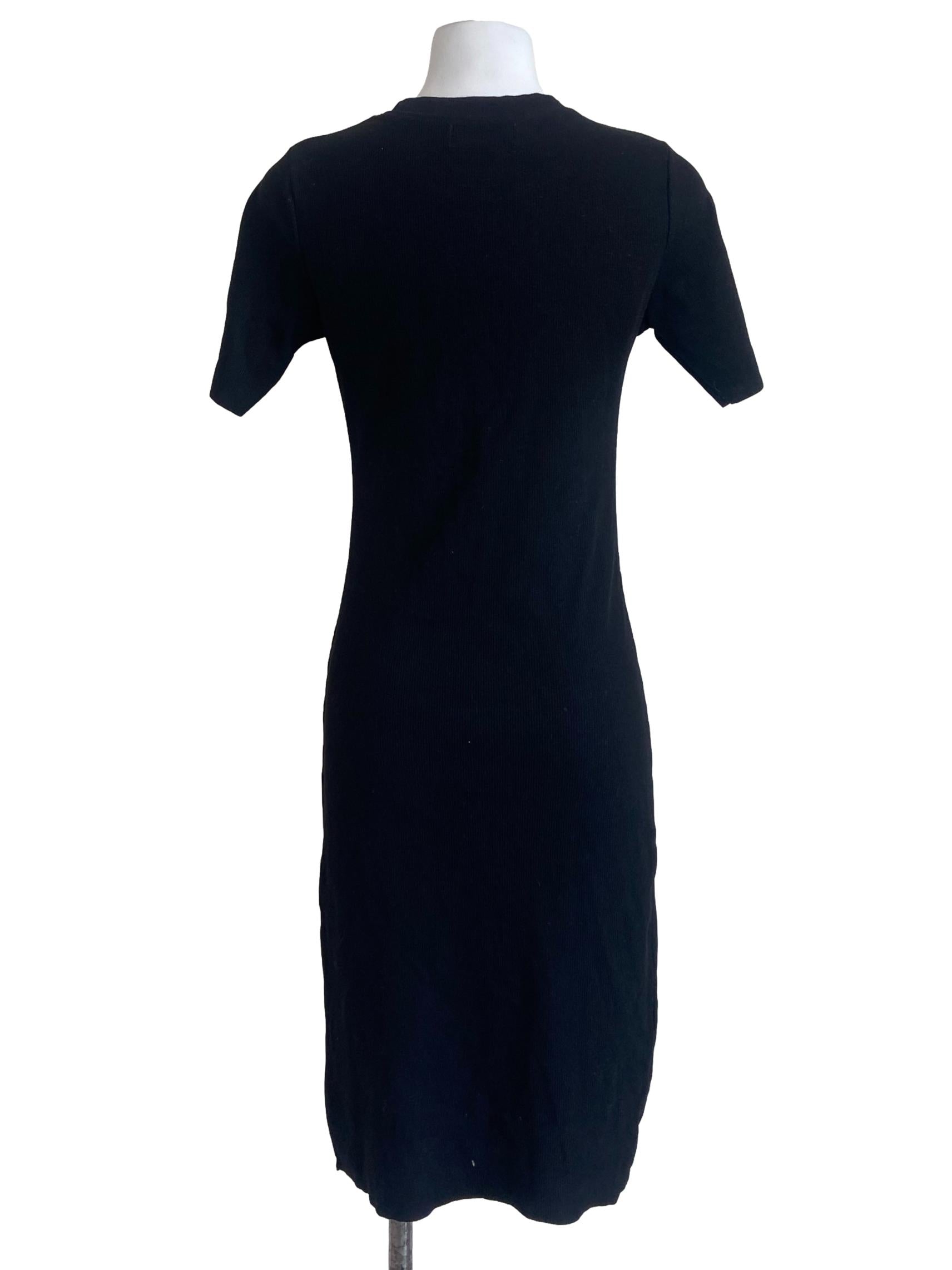 Black Pencil Stripe Dress
