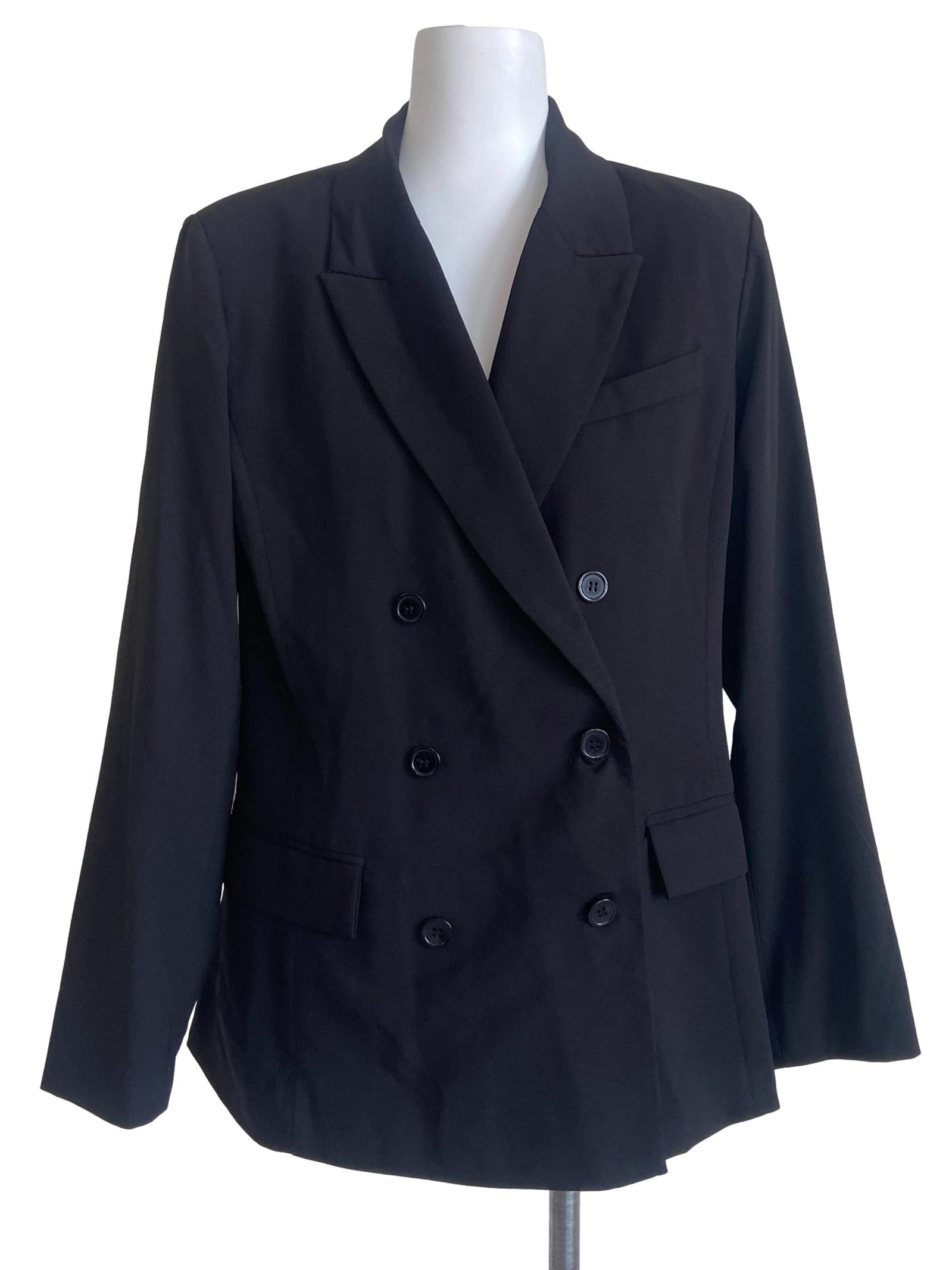 Black Double Breasted Blazer