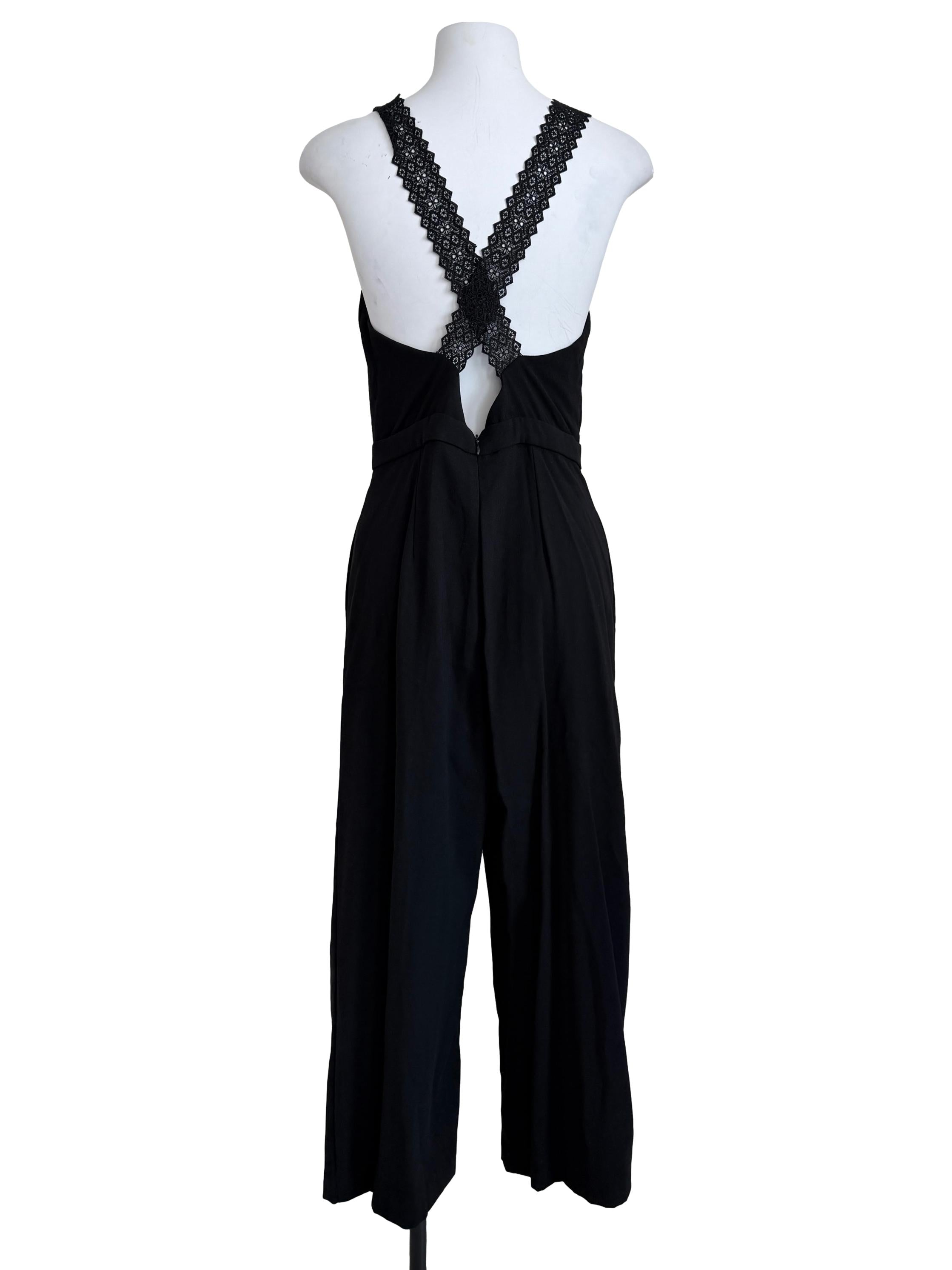 Black V-Neck Jumpsuit
