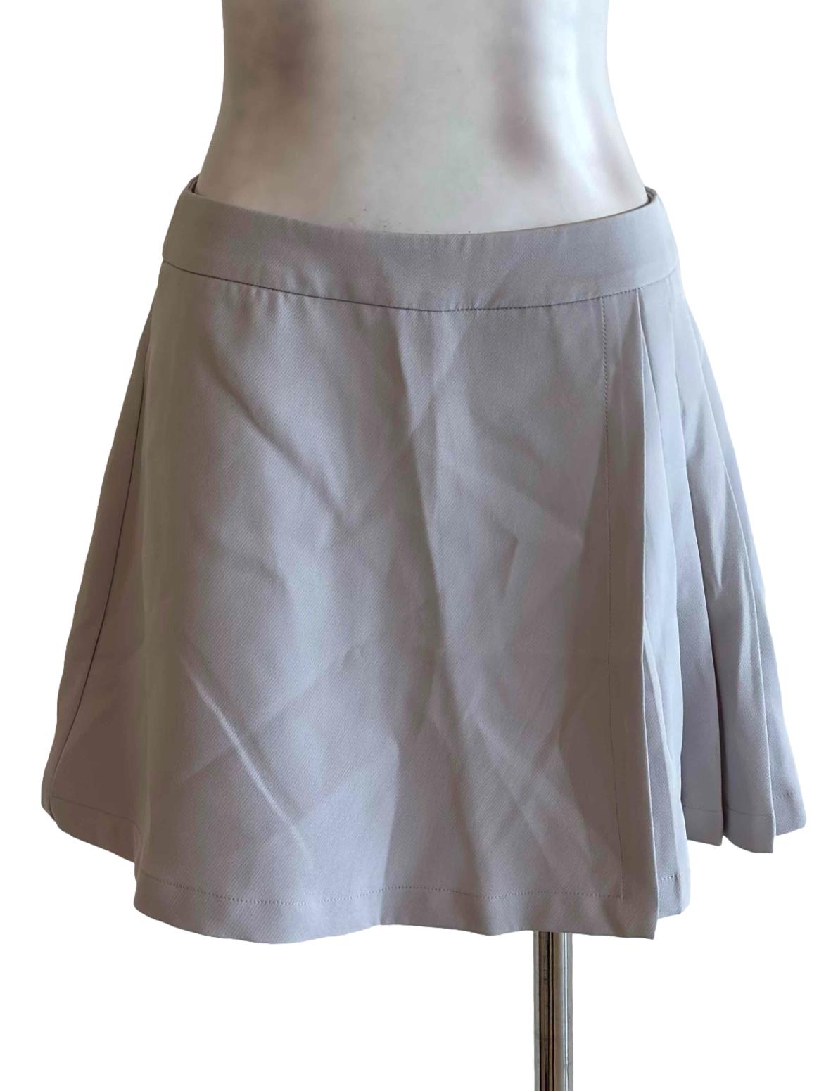 Coin Grey Pleated Mini Skort