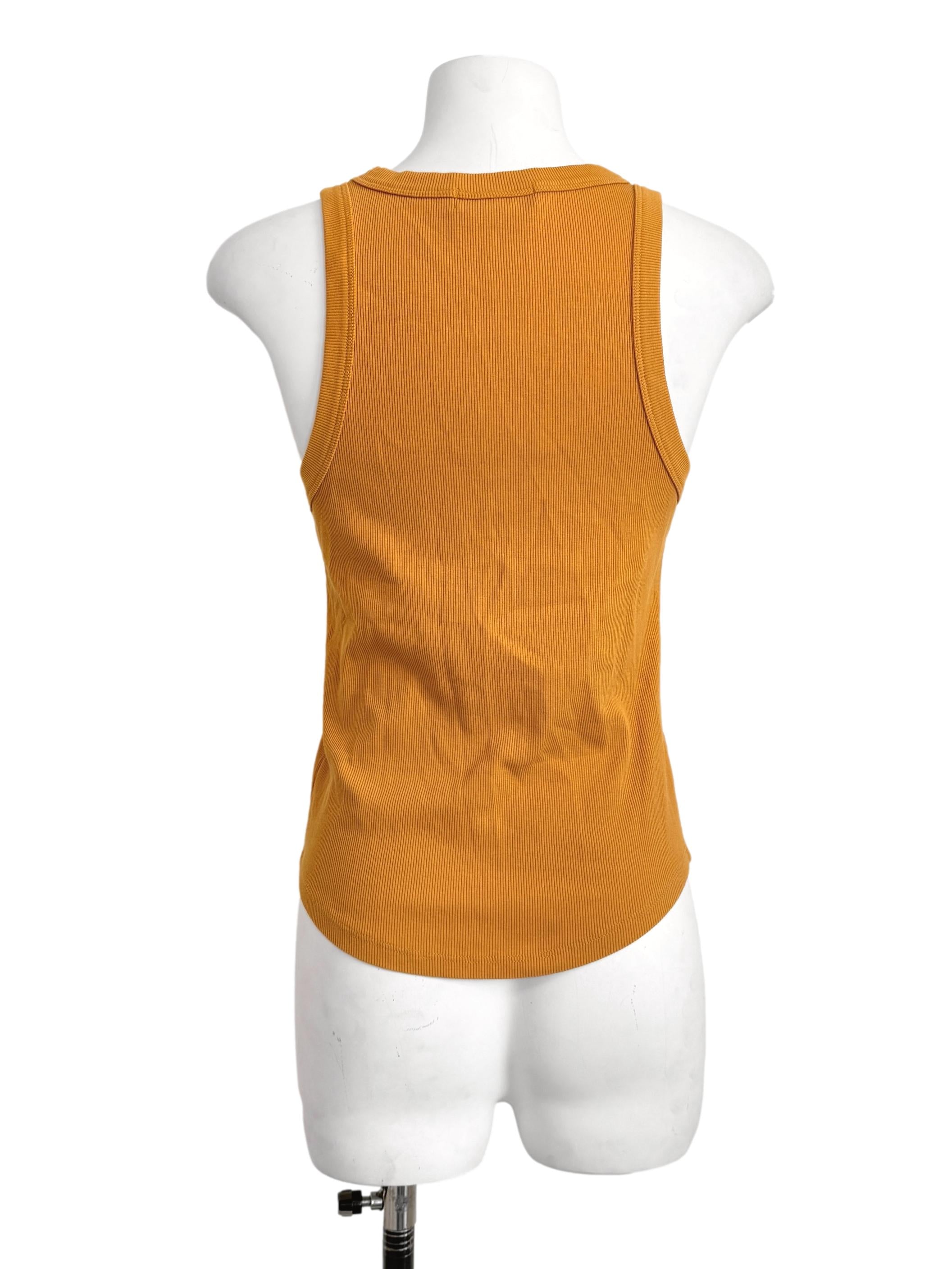 Fire Yellow Round Neck Top
