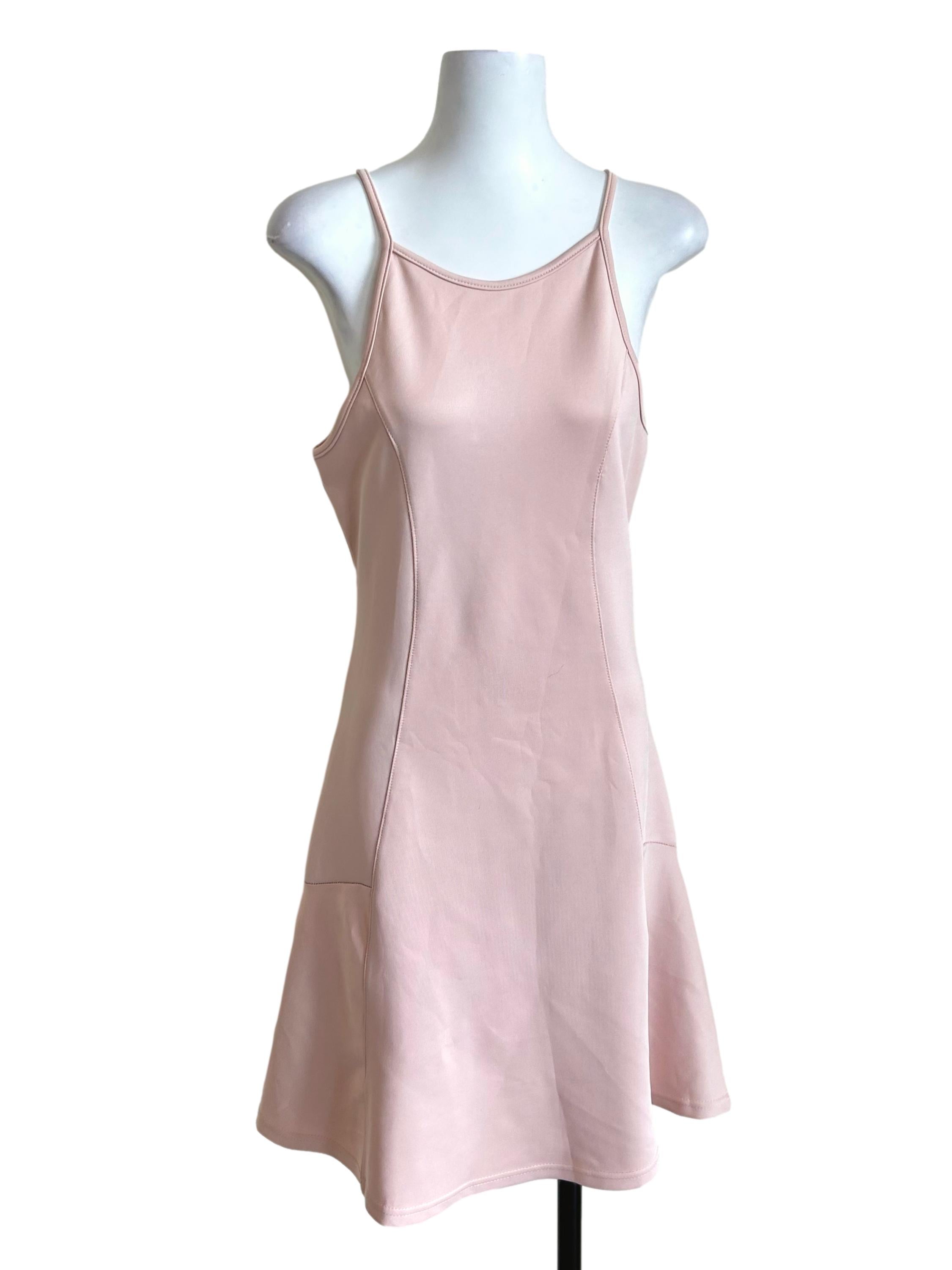 Lemonade Pink Halter Neck Active Dress TEM