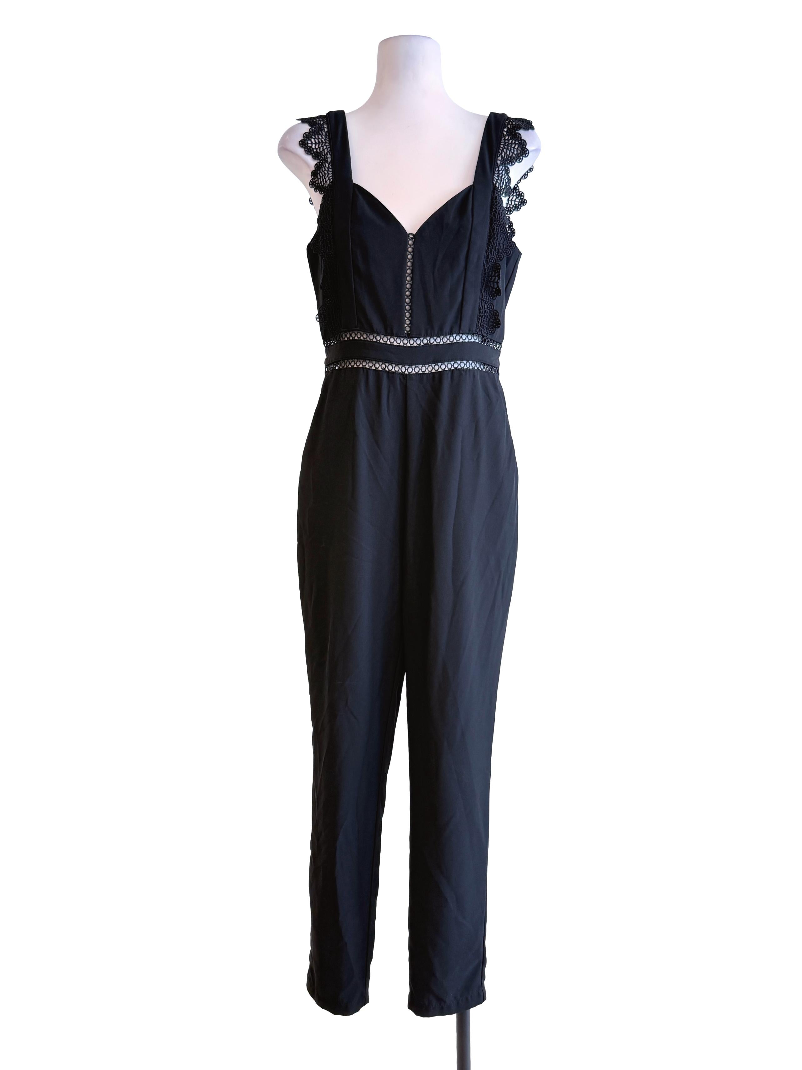 Black Fitted Jumpsuit