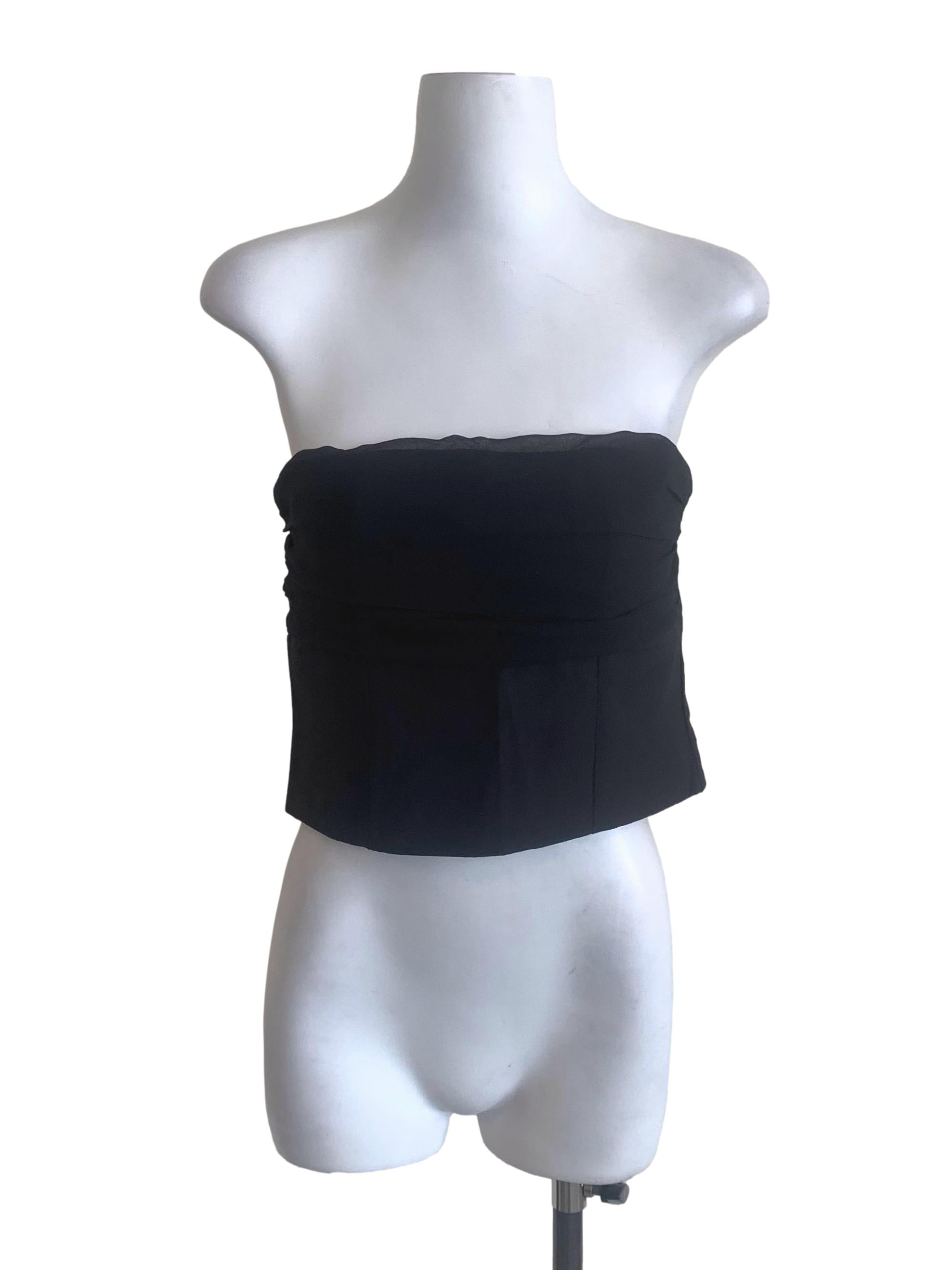 Raven Black Strapless Top YHF