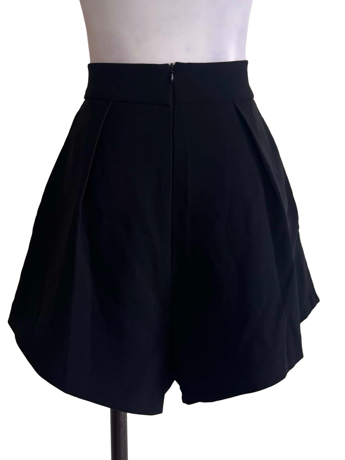 Black Plain Shorts