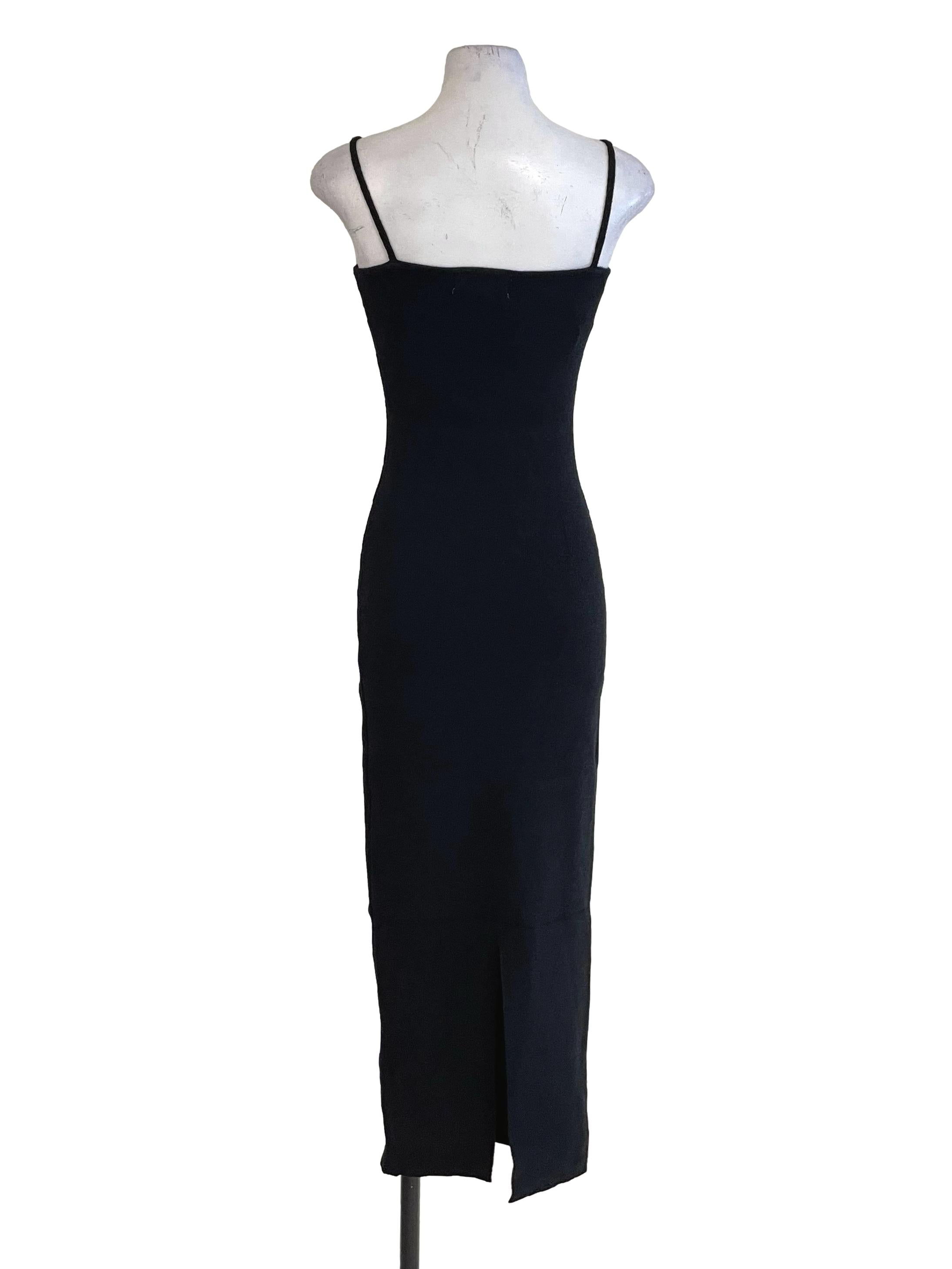 Black Knit Cami Dress