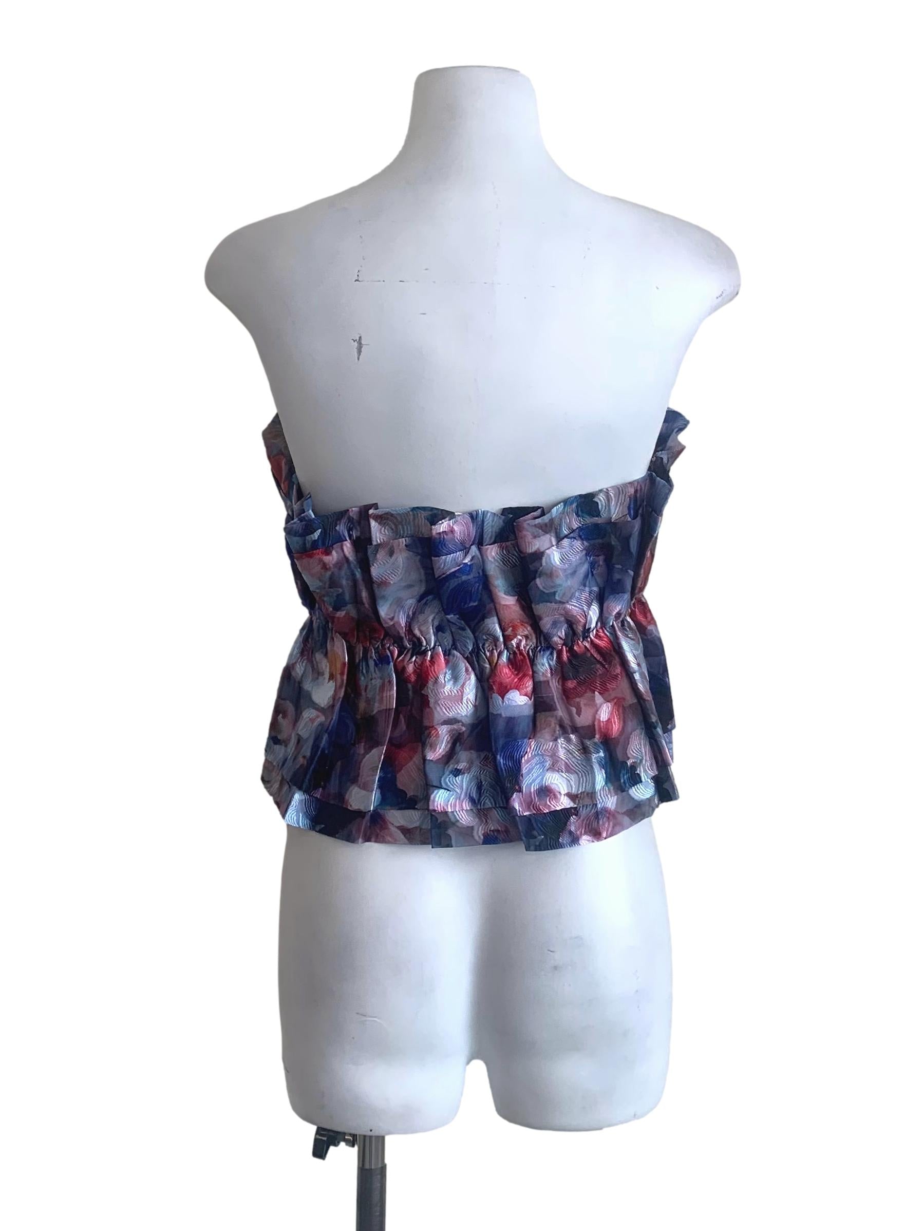 Purple Multicolour Pattern Top